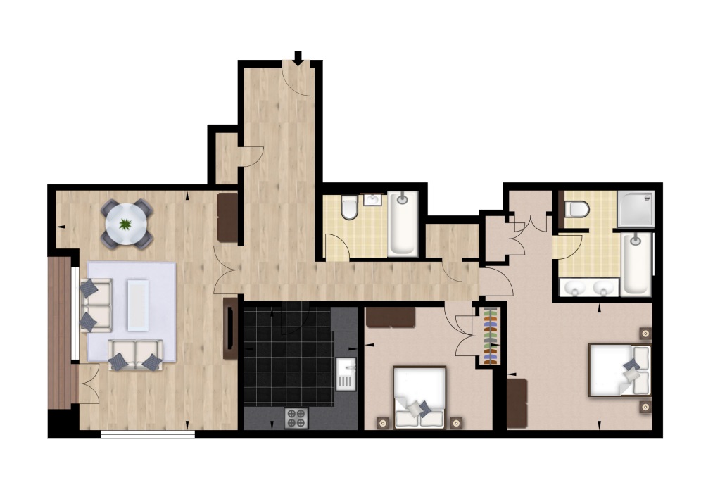 Apartment 33 Circus Apartments 39, Westferry Circus, London floorplan
