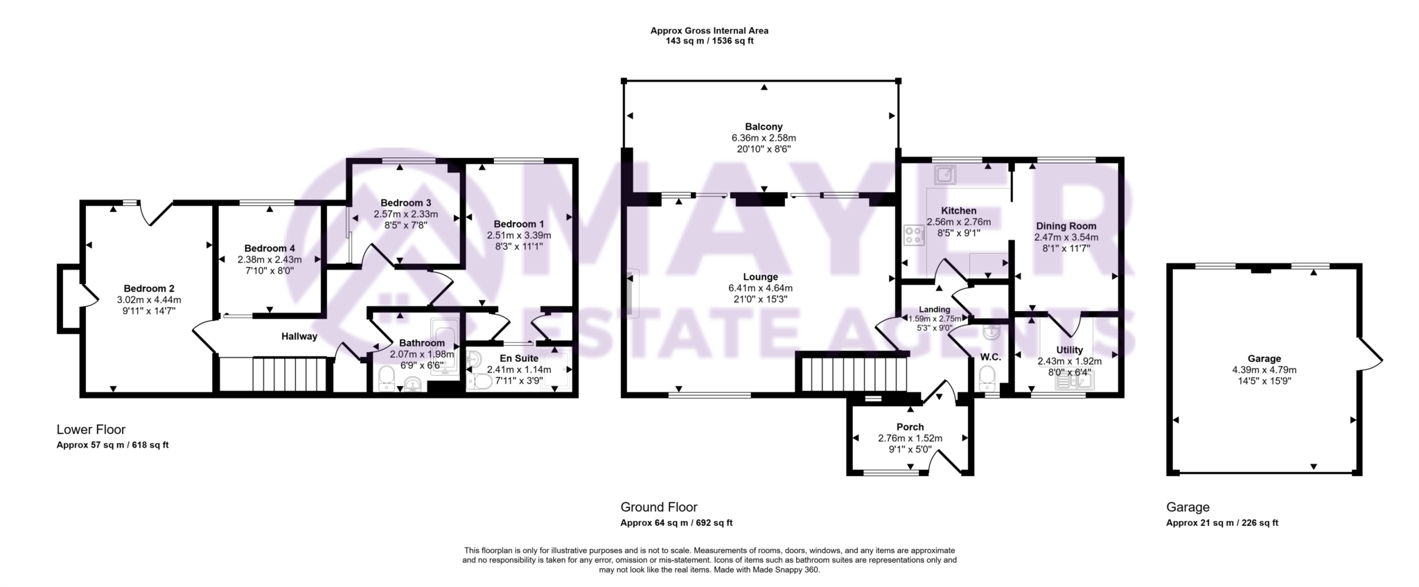 8, Ashcombe Close, Plymouth floorplan