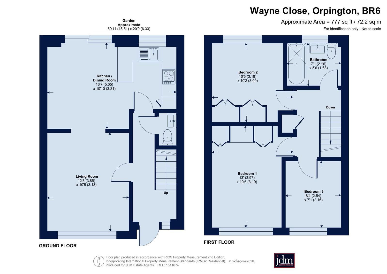 14, Wayne Close, Orpington floorplan