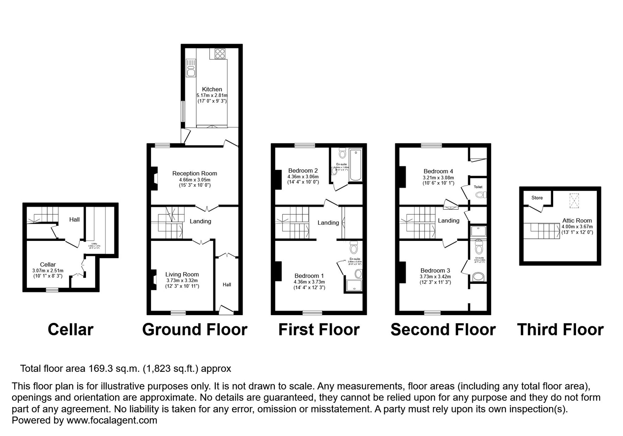 12 North Parade, Grantham floorplan