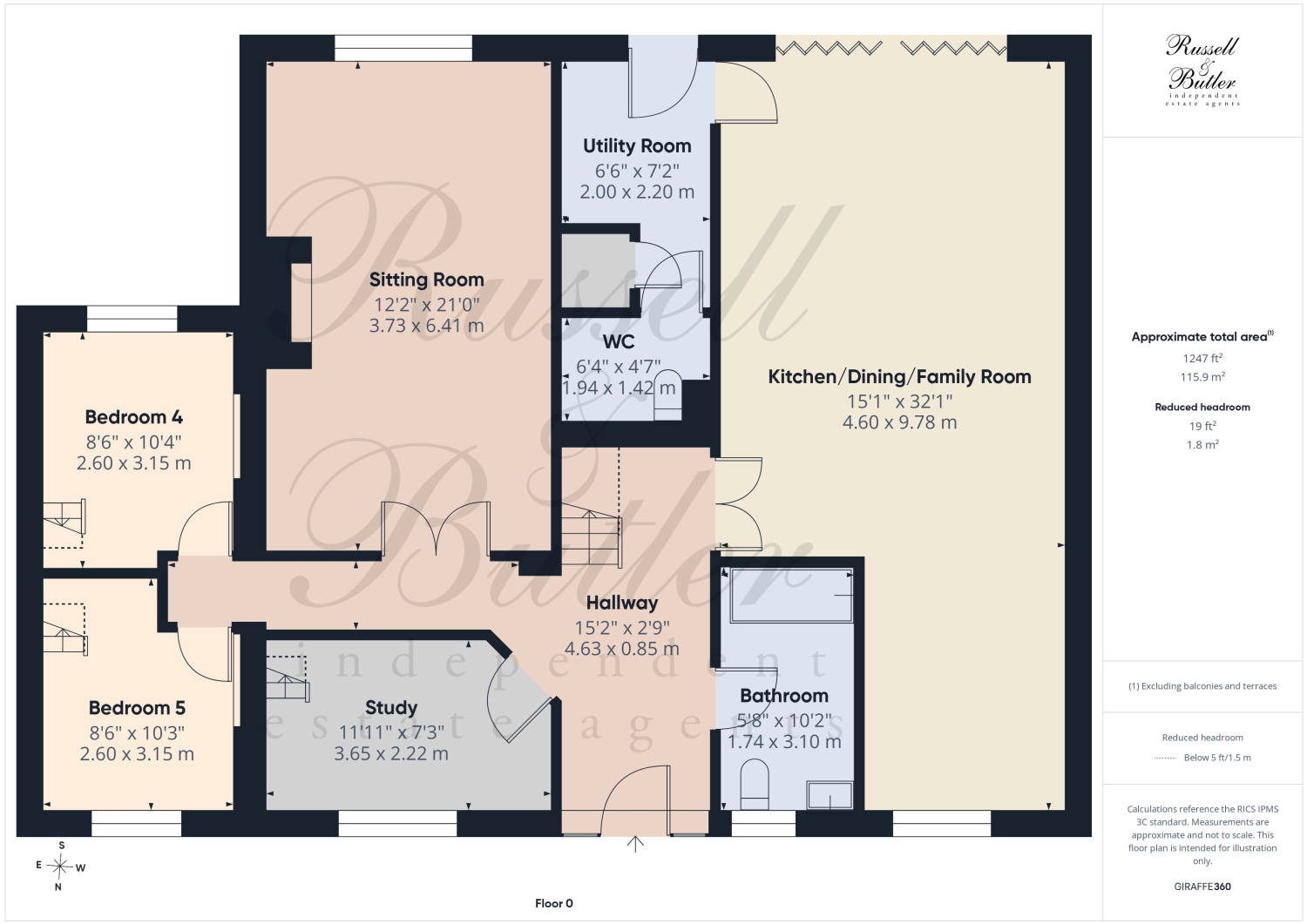 Rosemundy Bungalow, Sandpit Hill, Main Street, Buckingham floorplan