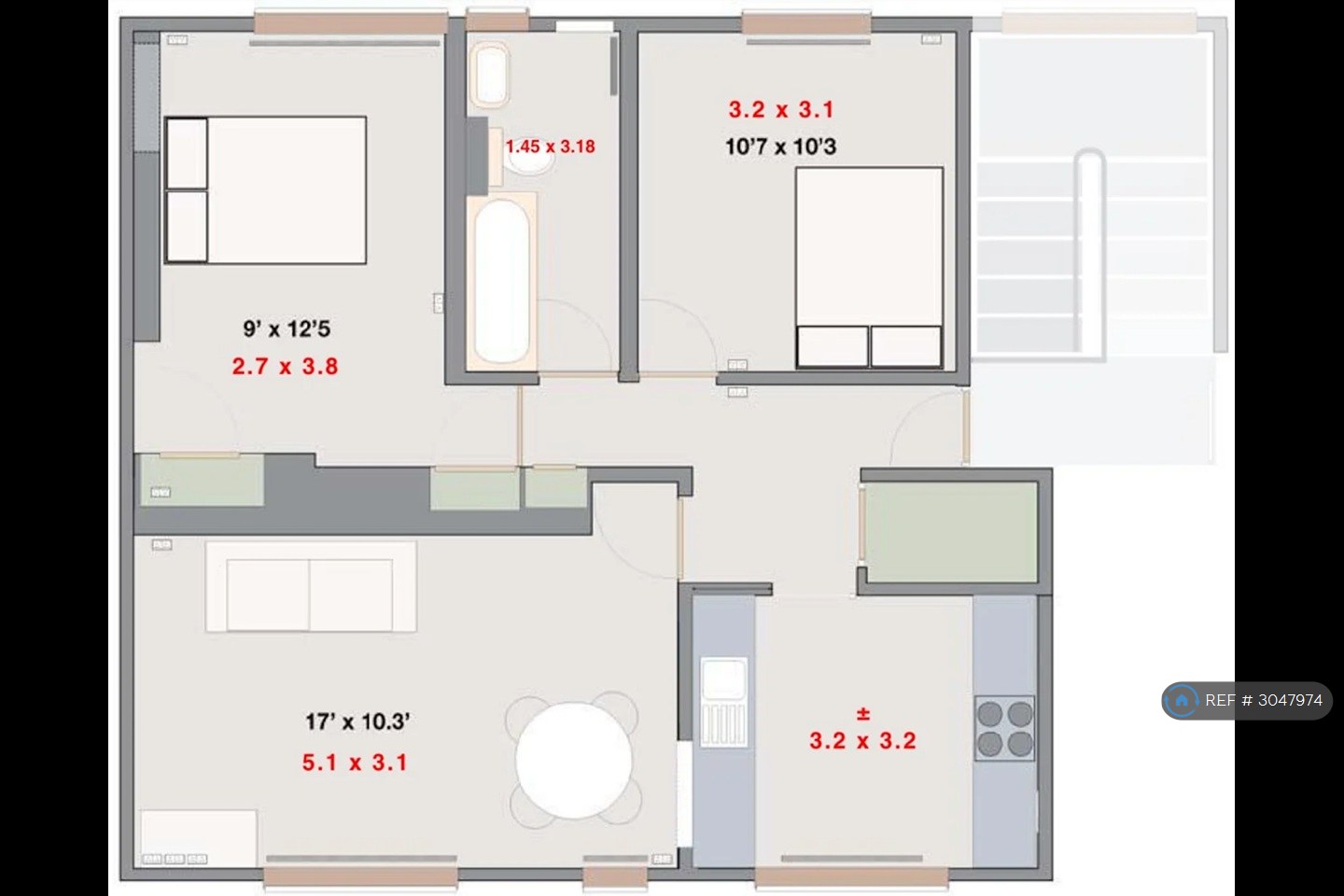 A Melrose Gardens, Shepherds Bush, London floorplan