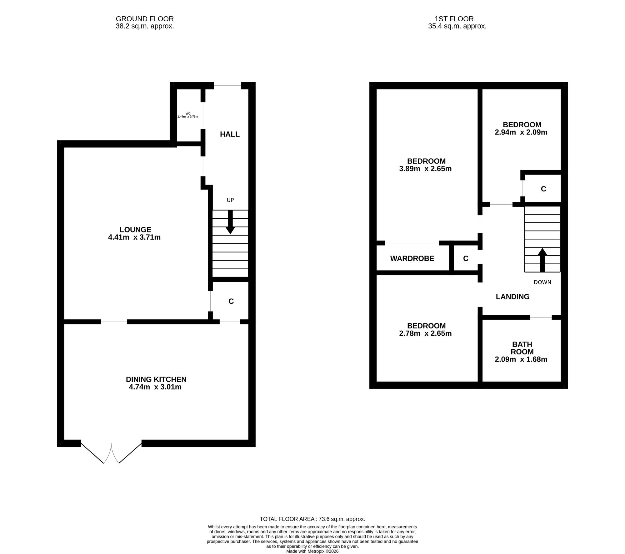 12, Provost Milne Gardens, Arbroath, DD11 floorplan