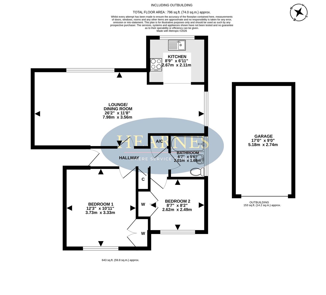 The Pines, Church Road, Ferndown floorplan