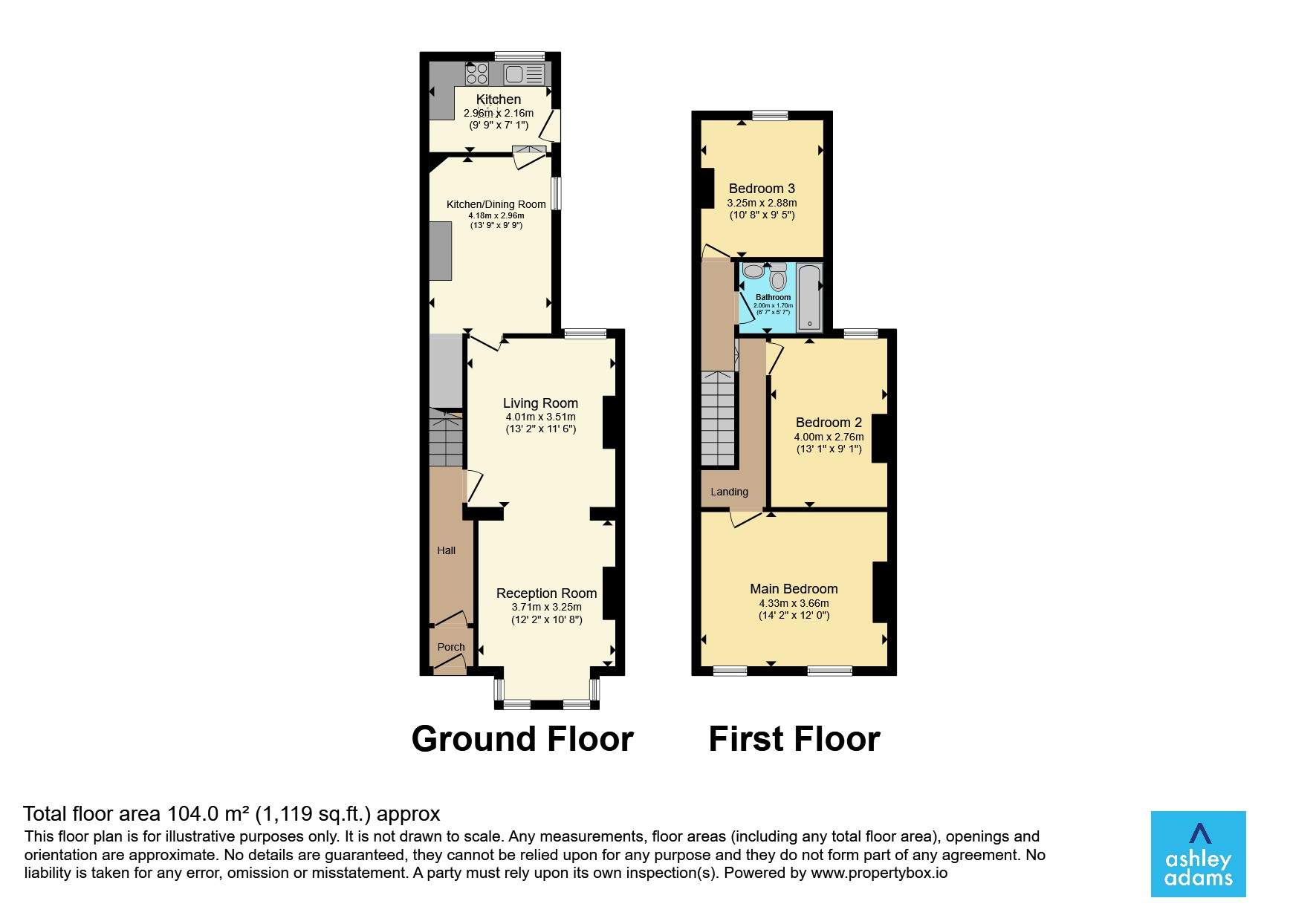 138, Porter Road, Derby floorplan