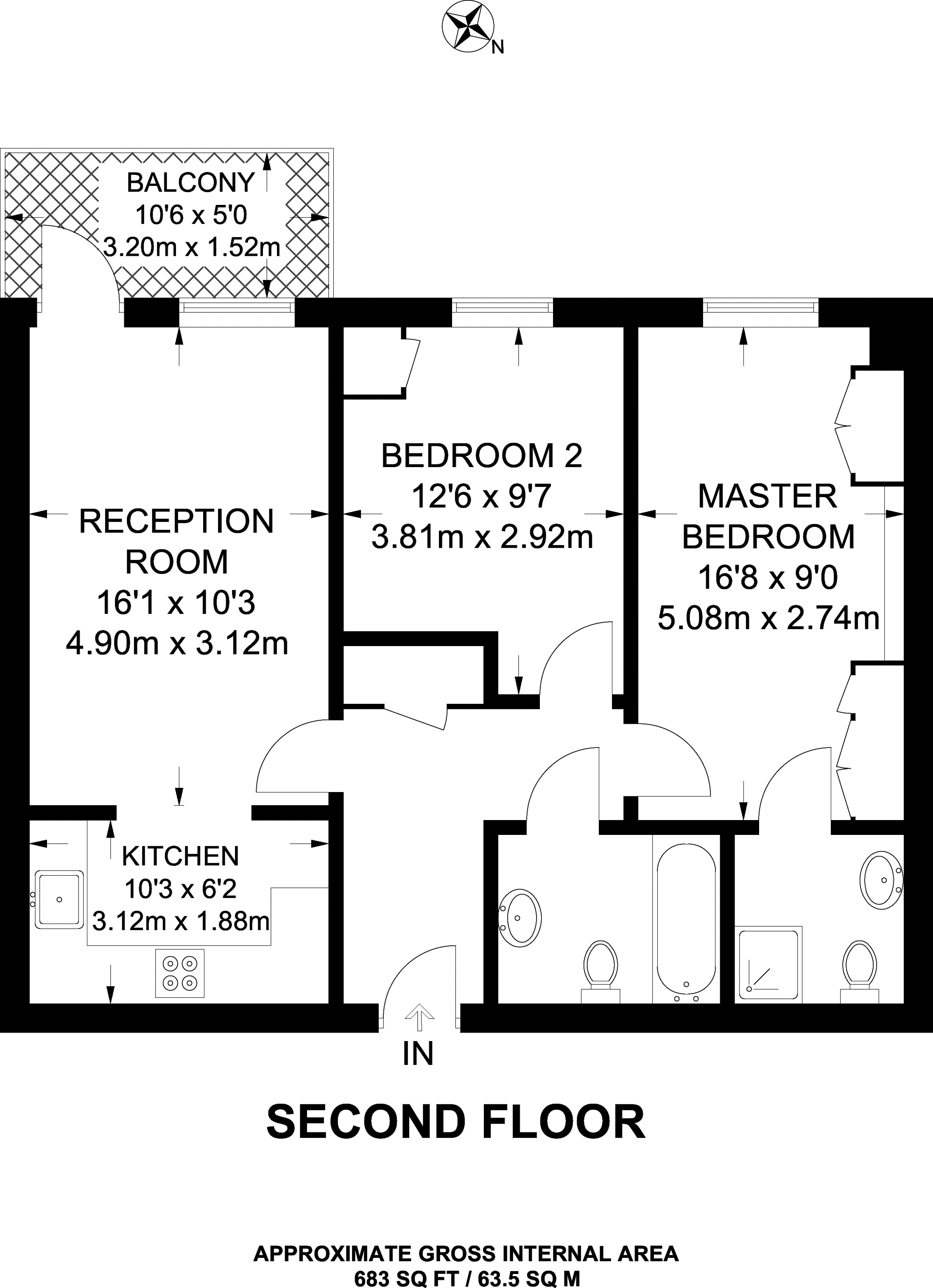 2 Bedrooms Flat to rent in Watson Place, South Norwood SE25