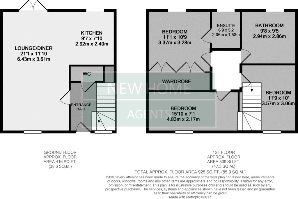 6, Paddock Drive, Ilkeston floorplan