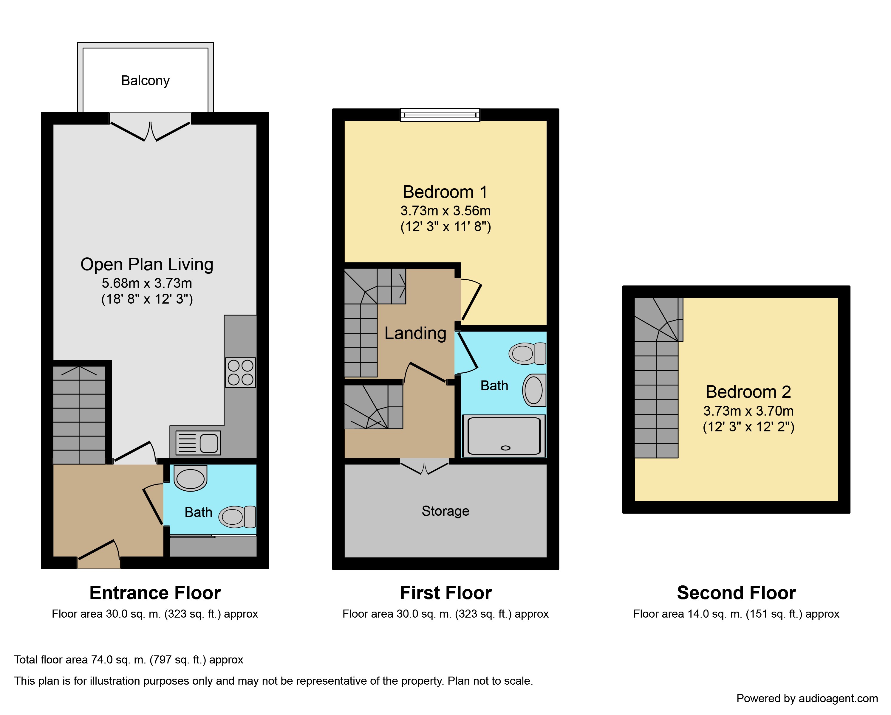 Worthing Road, Horsham floorplan