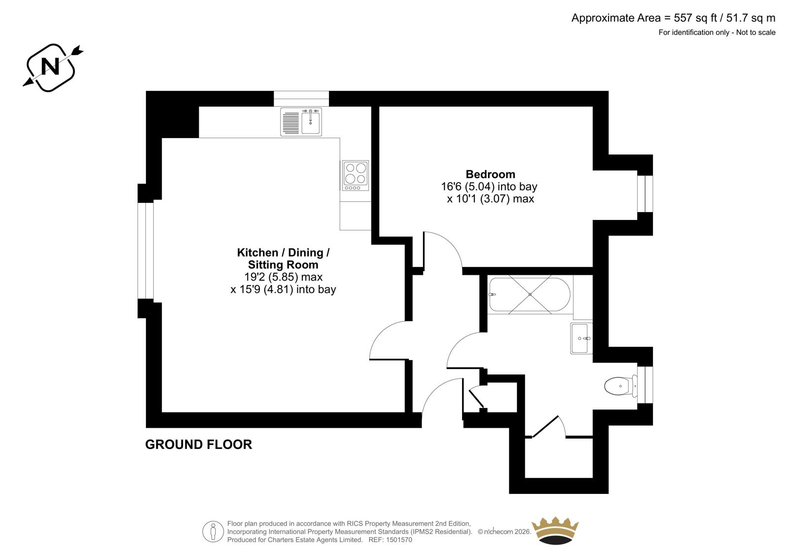 Flat 5, 4, Gloucester Drive, Southampton floorplan