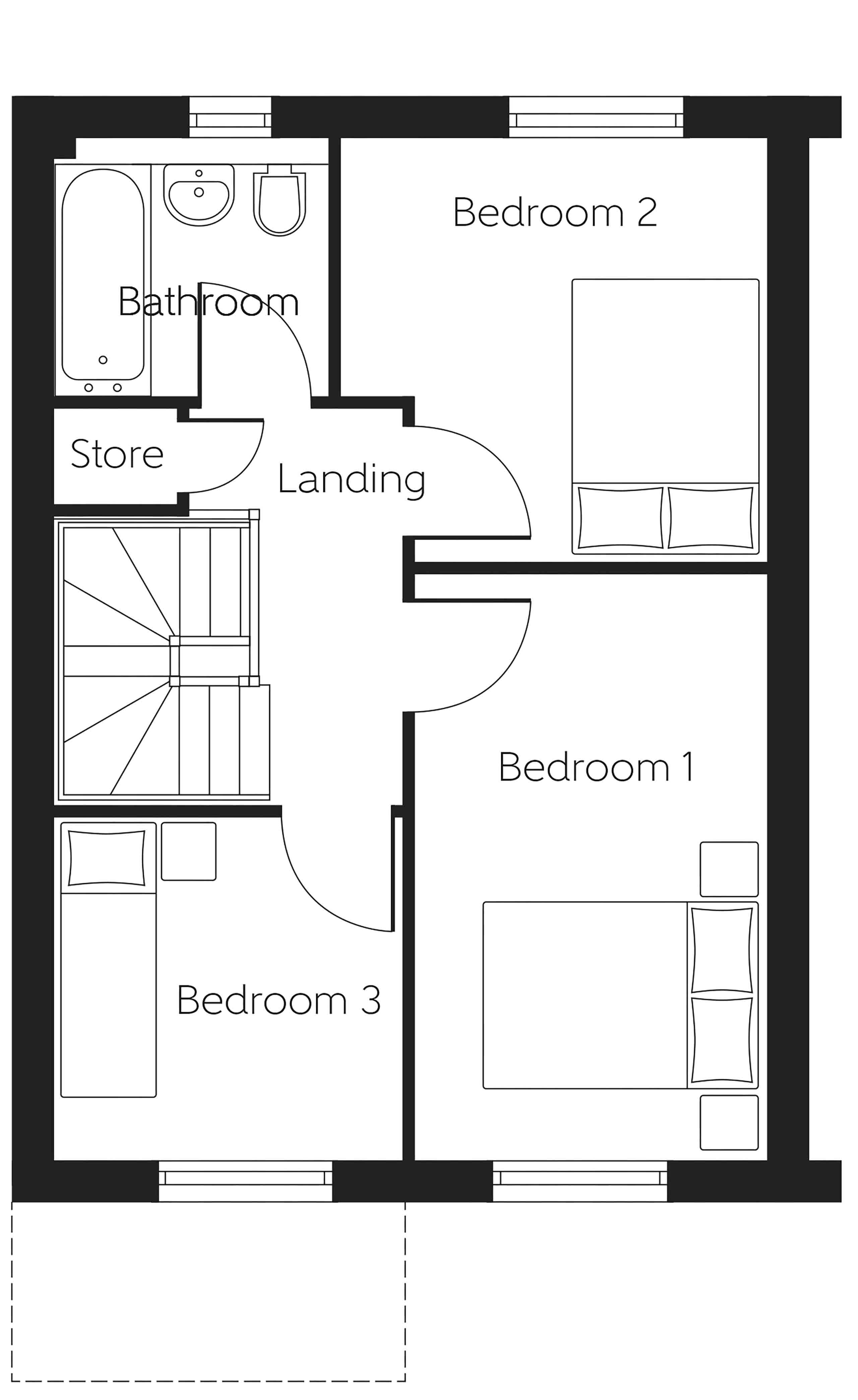 "The Maidstone" at Stirling FK7, 3 bedroom terraced house for sale