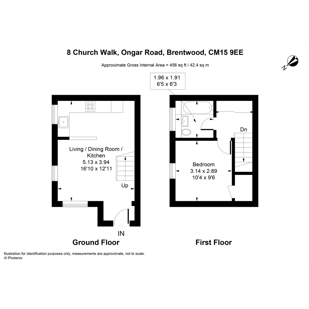 8 Church Walk, Ongar Road, Brentwood floorplan