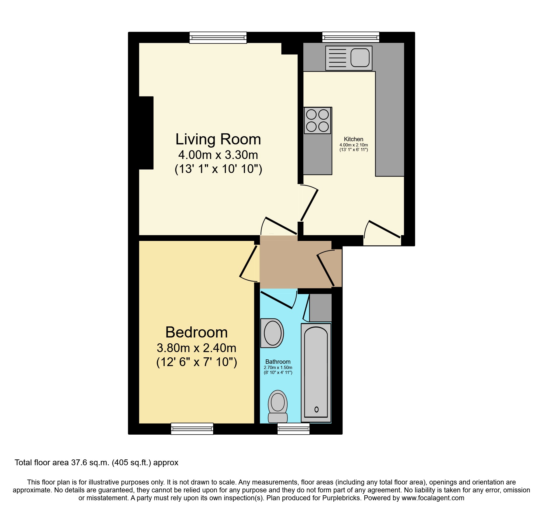Flat 56/Enfield Cloisters, Fanshaw Street, London floorplan