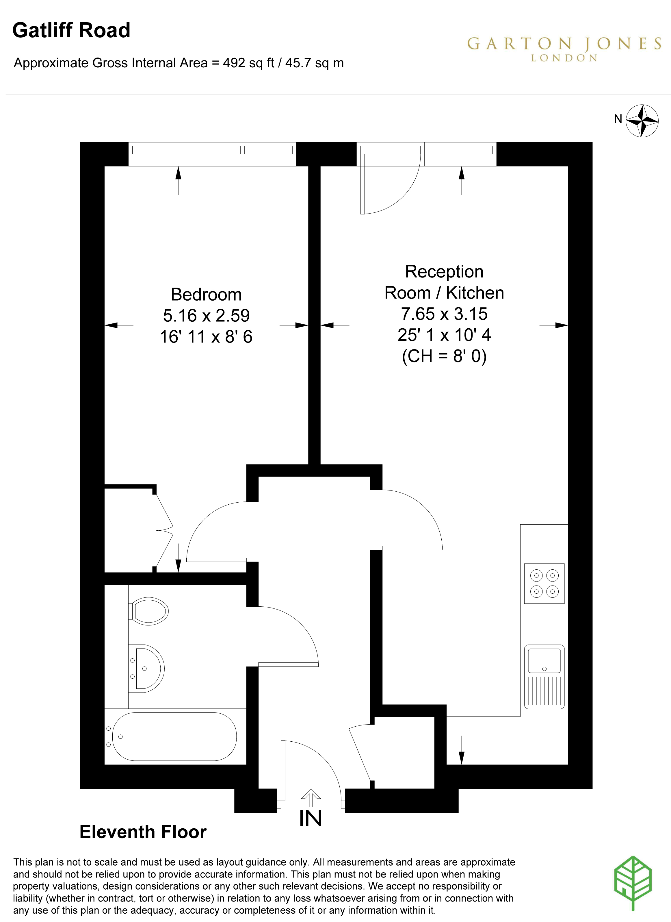 179, Woods House, 7 Gatliff Road floorplan