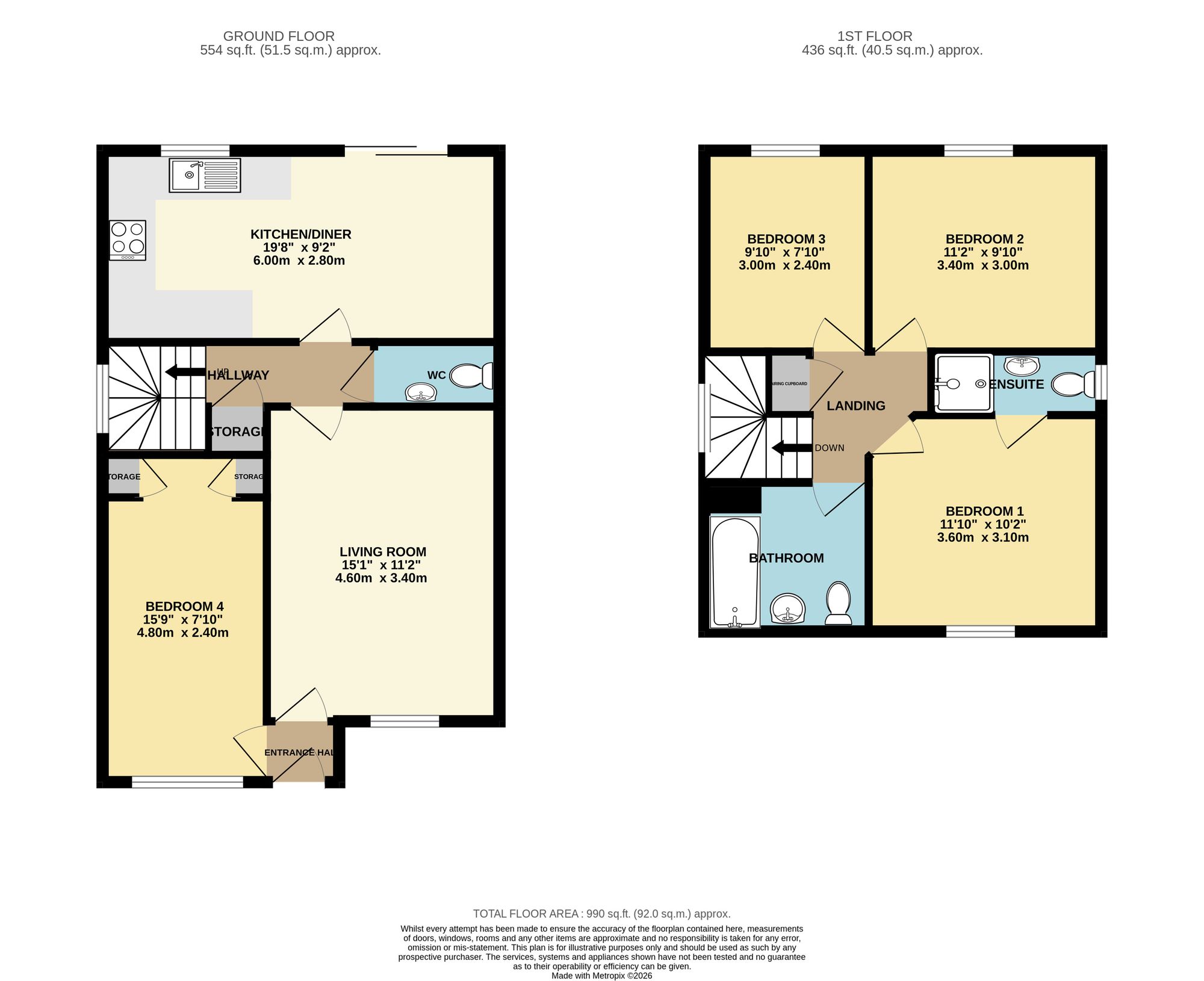 29 Curlew Close, Okehampton floorplan