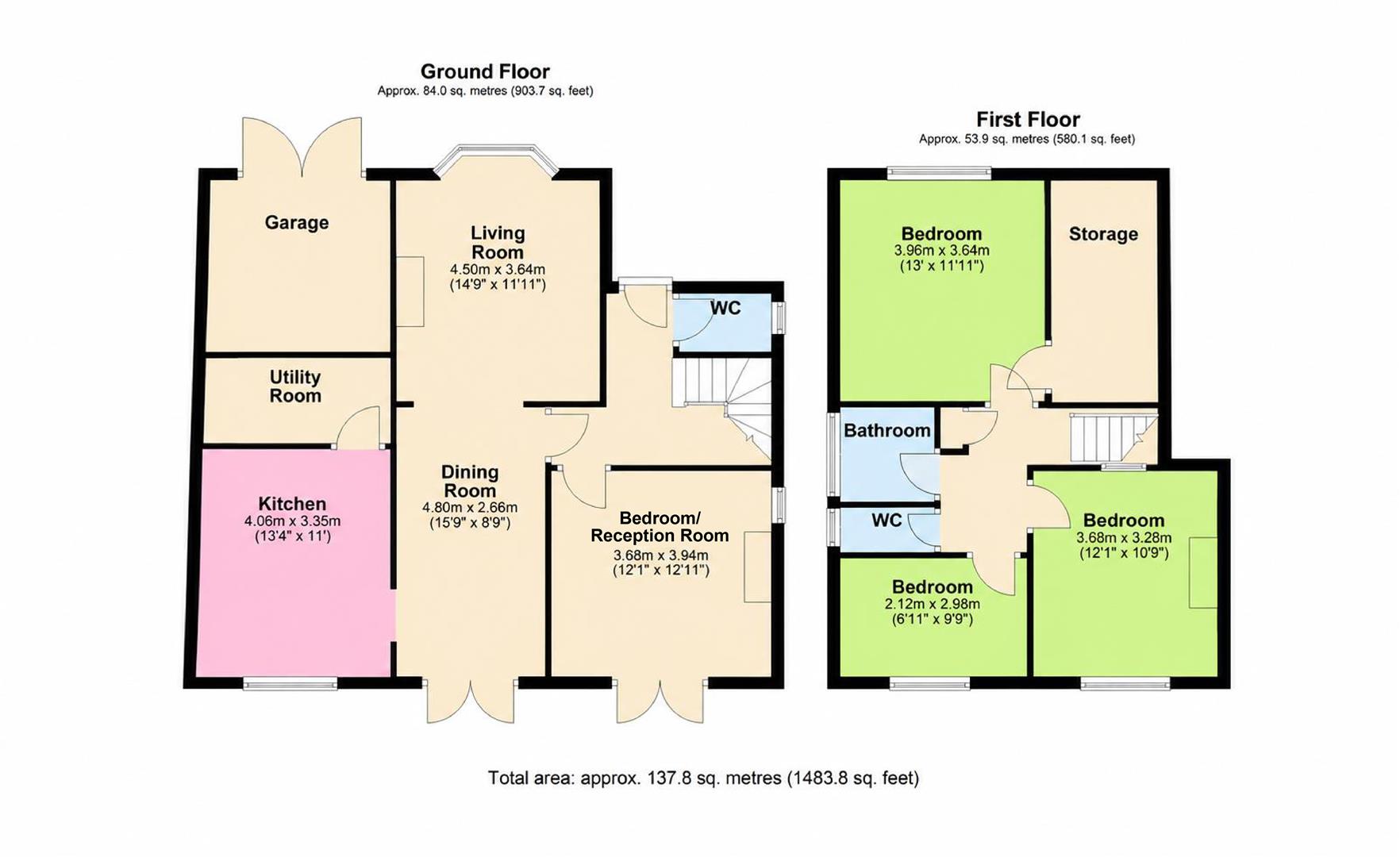 4, Church Way, Worthing floorplan