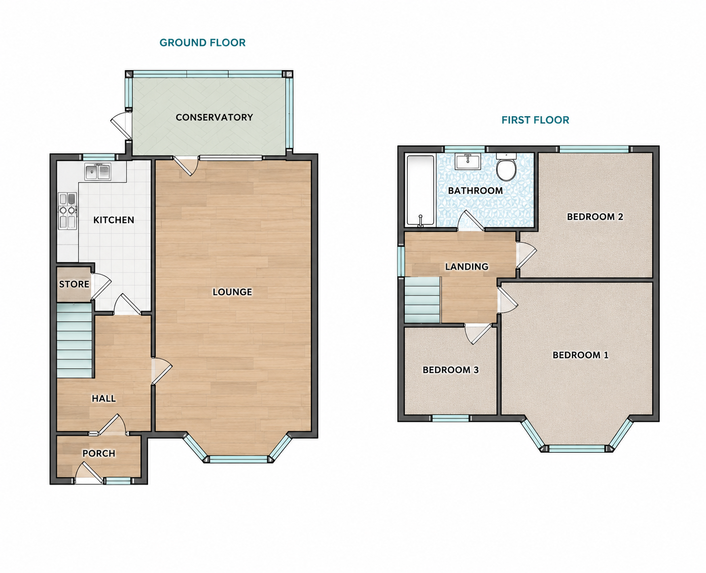 2, Rainow Avenue, Manchester floorplan