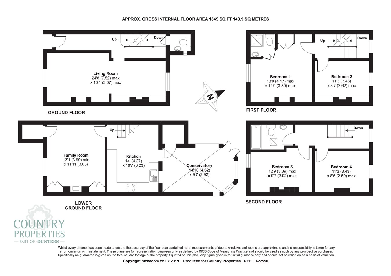 4 Bedrooms Town house for sale in Benslow Lane, Hitchin SG4