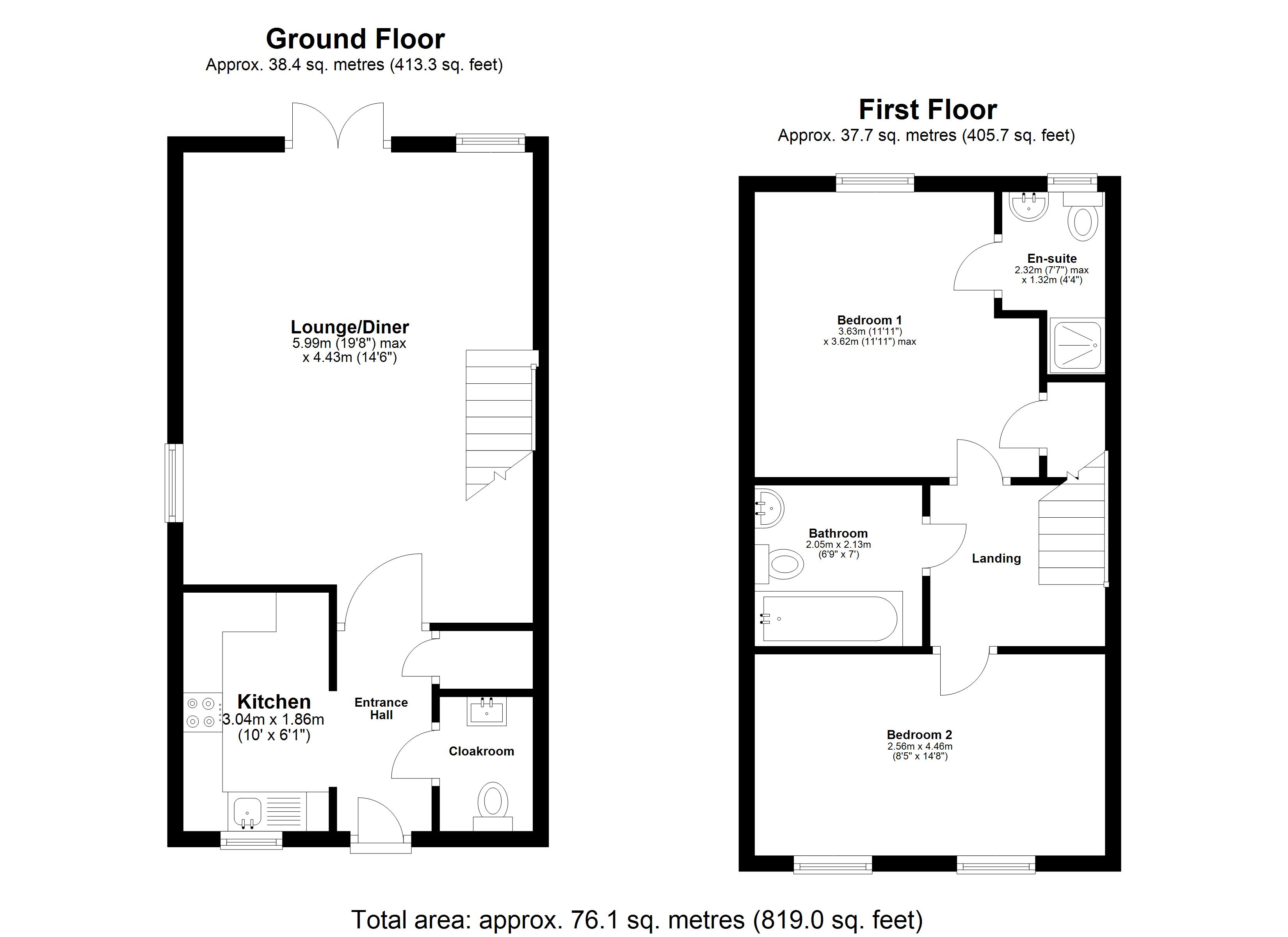9, Moors Close, Milton Keynes floorplan
