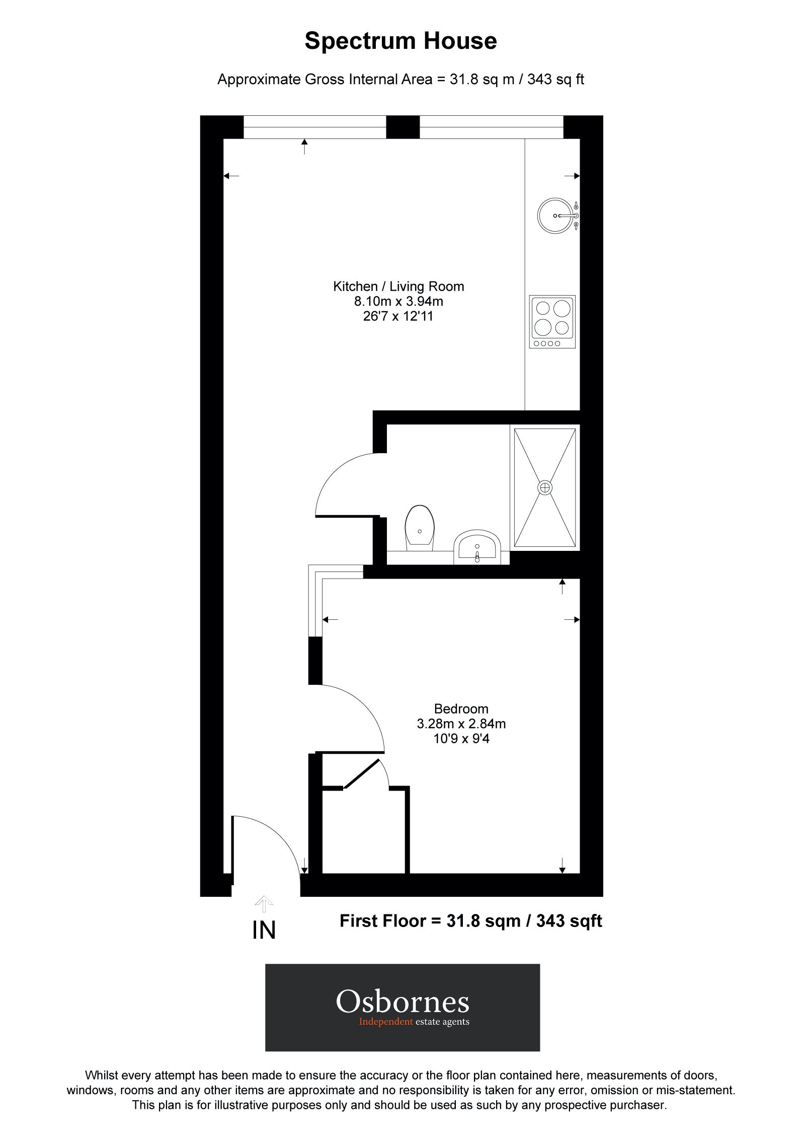 19 Spectrum House, Goldsworth Road, Woking floorplan