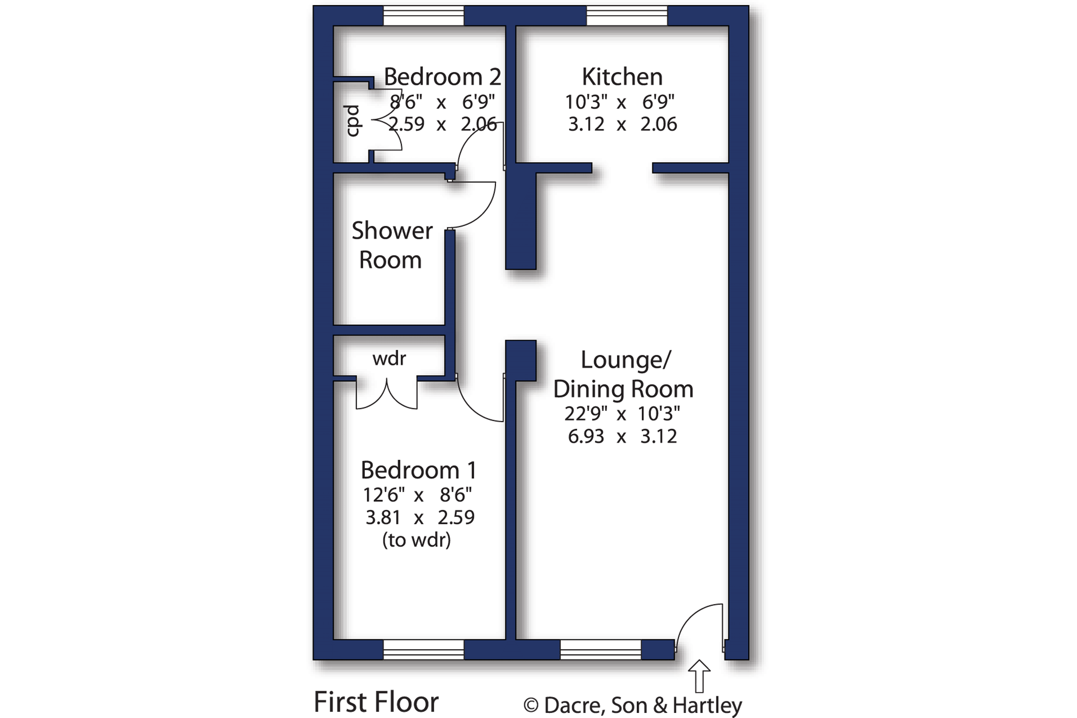 Apartment 11, Burnside House,, Carleton Road, North Yorkshire floorplan