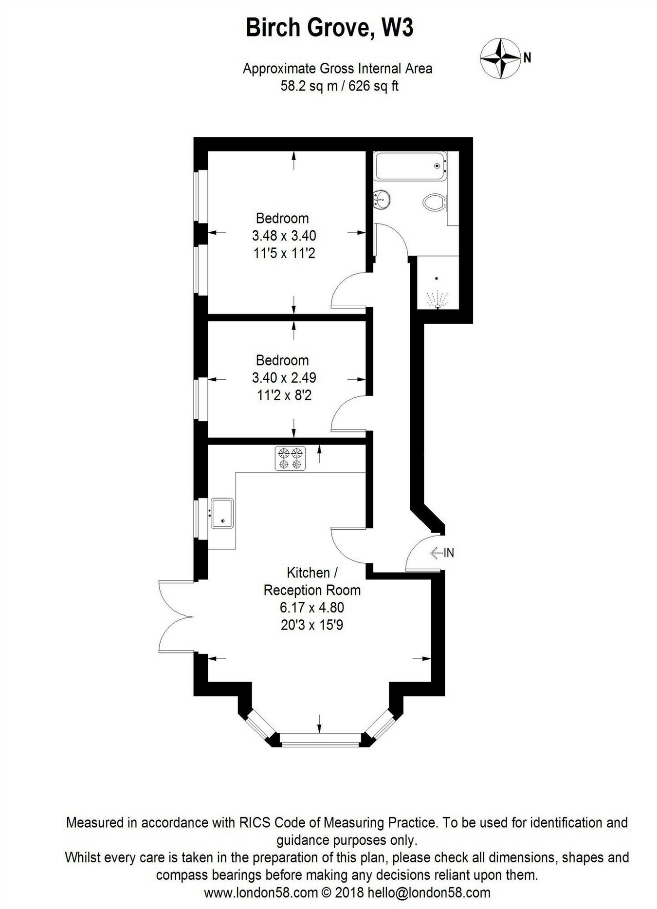 2 Bedrooms Flat for sale in Birch Grove, London W3