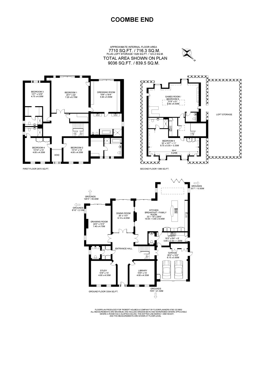 6 Bedrooms Detached house for sale in Coombe End, Golf Club Drive KT2