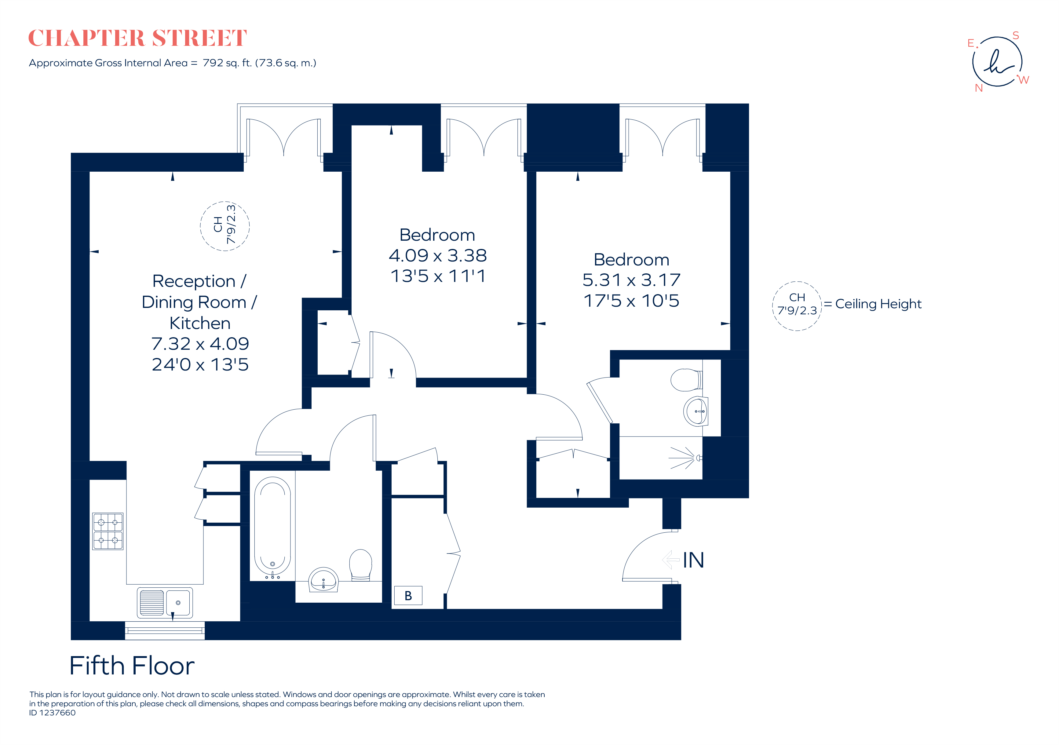 26, Chapter Street, London floorplan