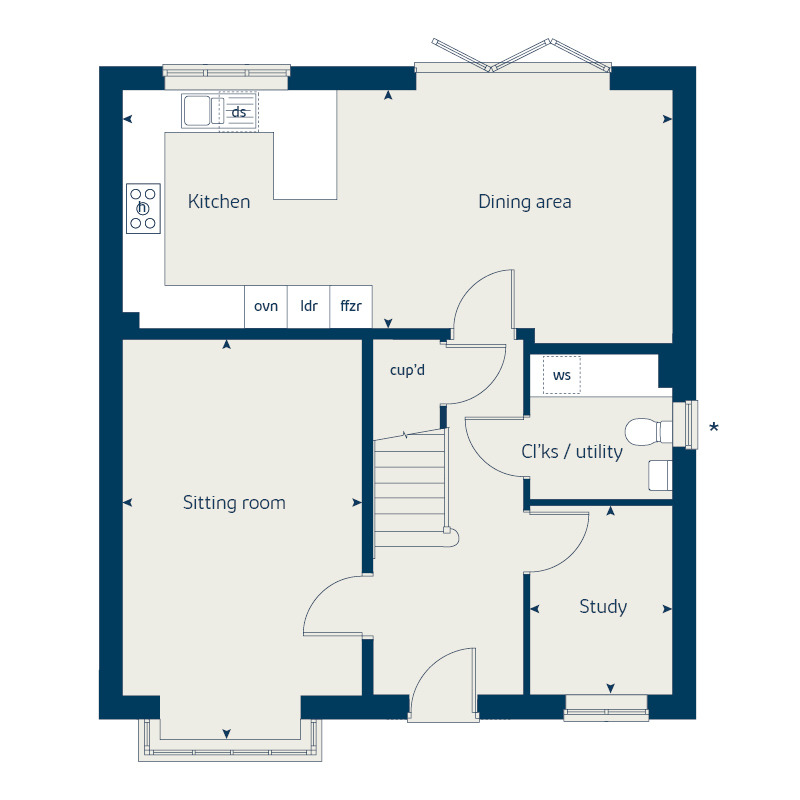 133, Warwick Road, Banbury floorplan