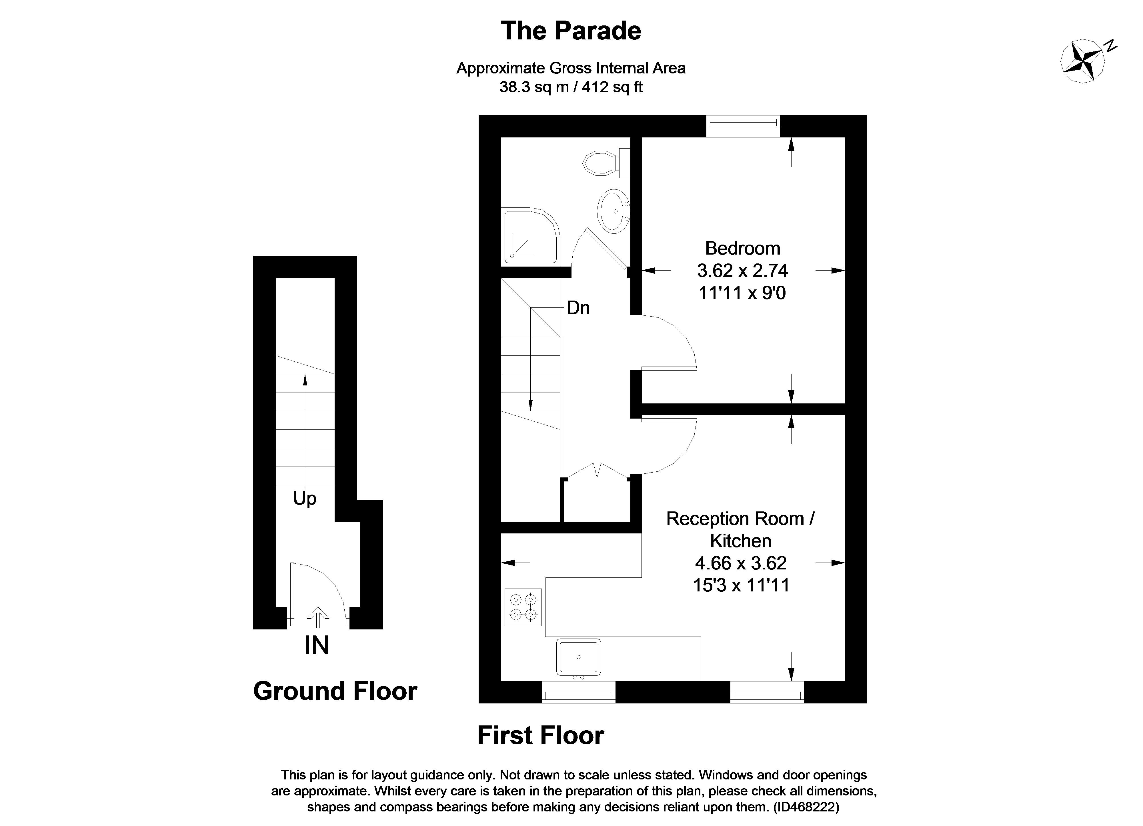 1 Bedrooms Flat to rent in The Parade, Bourne End SL8