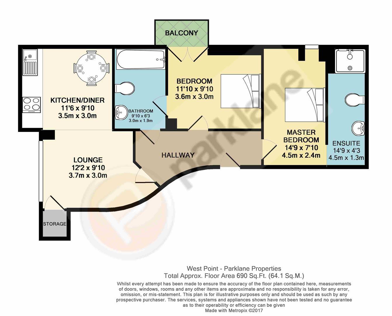 West Point 16, Leeds floorplan