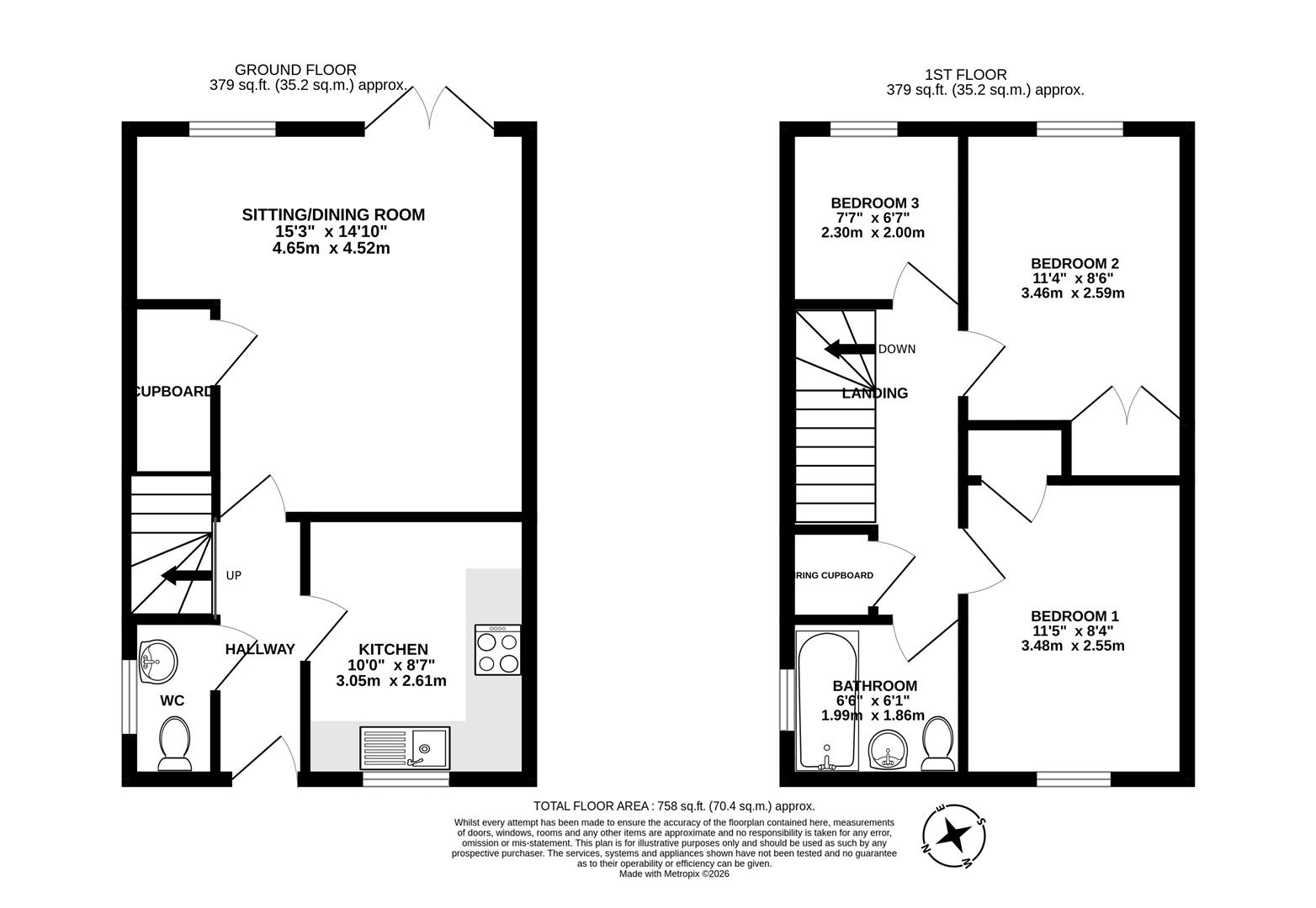 14, Chestnut Road, Dorchester floorplan