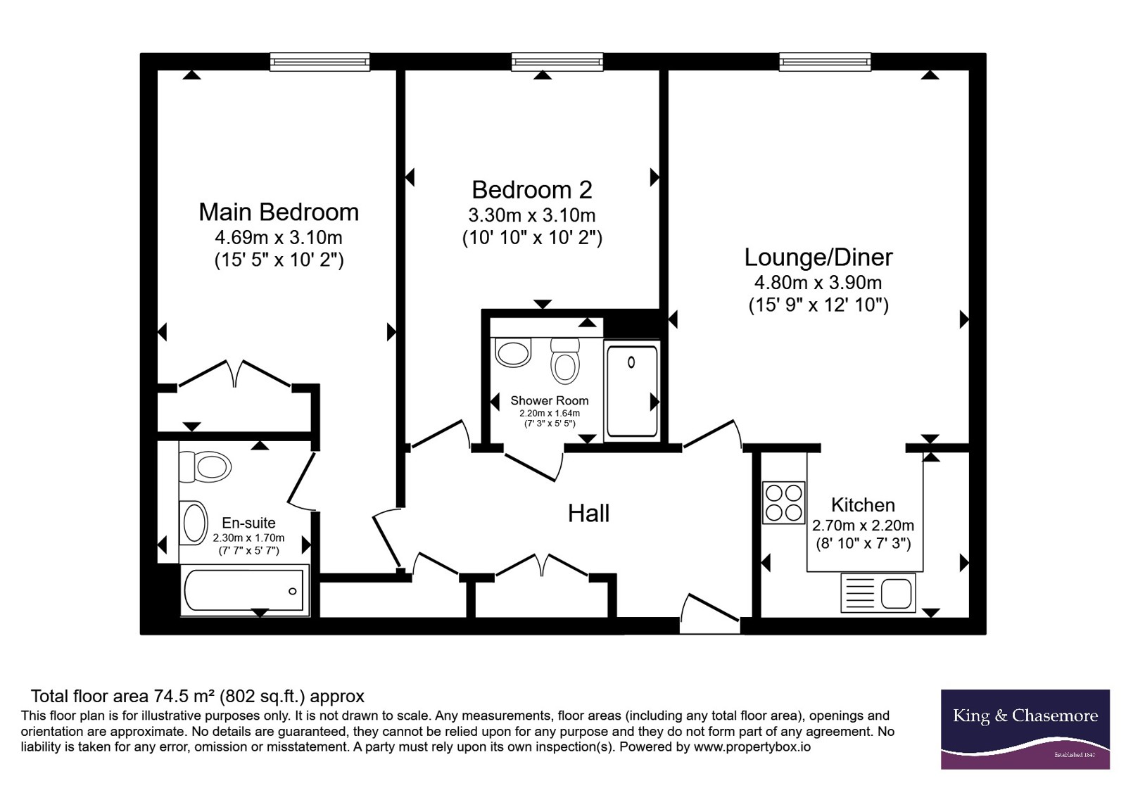 12, Budgenor  Lodge, Midhurst floorplan