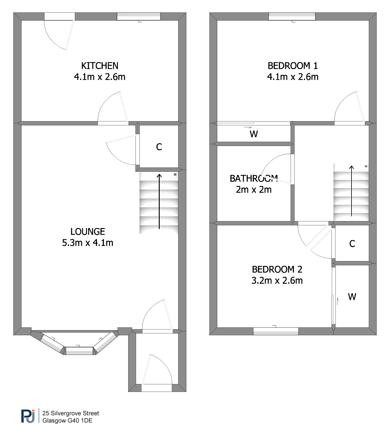 25 Silvergrove Street, Glasgow floorplan