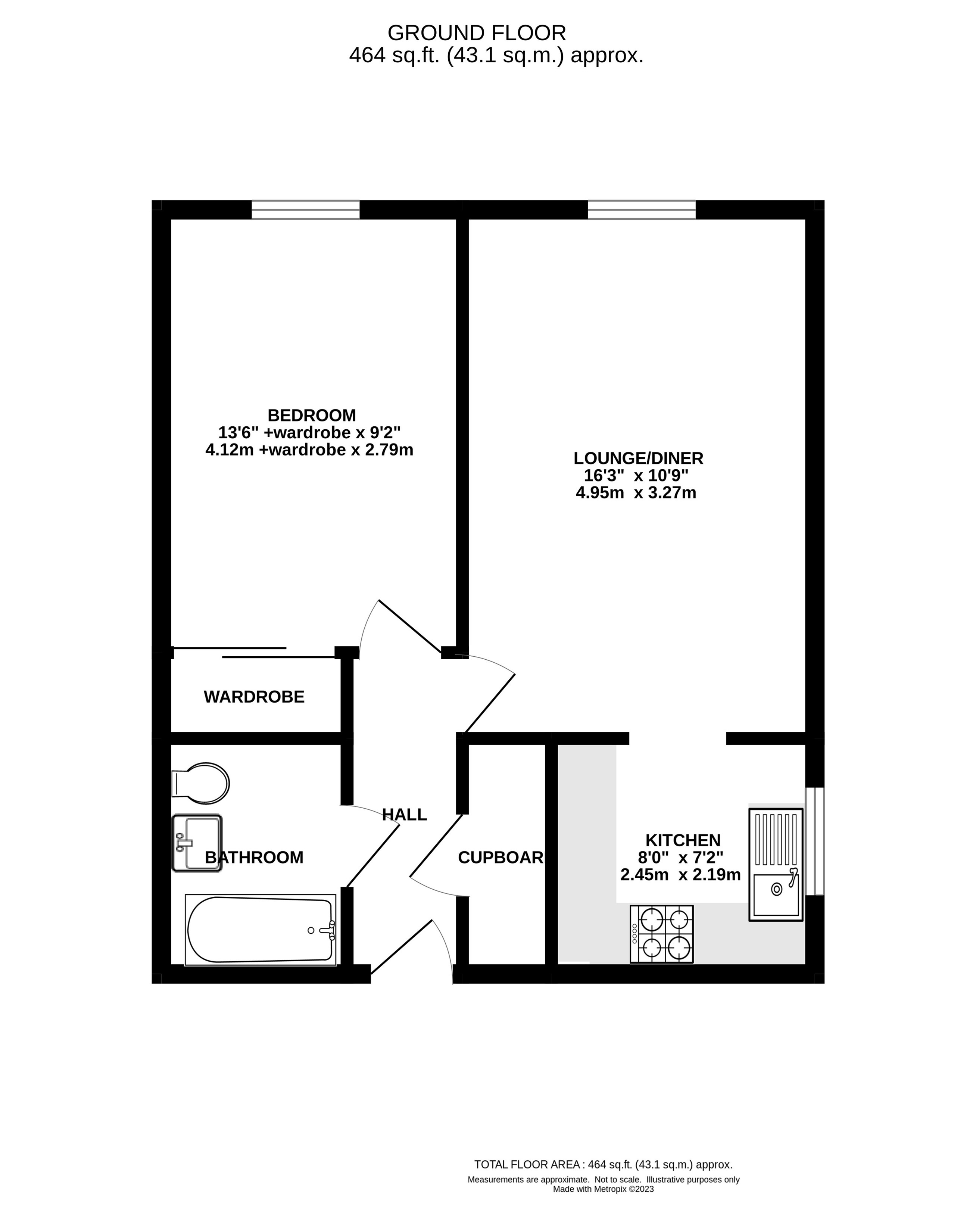Sandringham Court, London Road, Holmes Chapel CW4, 1 bedroom flat for