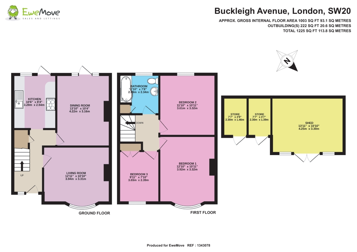 Buckleigh Avenue, London, SW20 floorplan