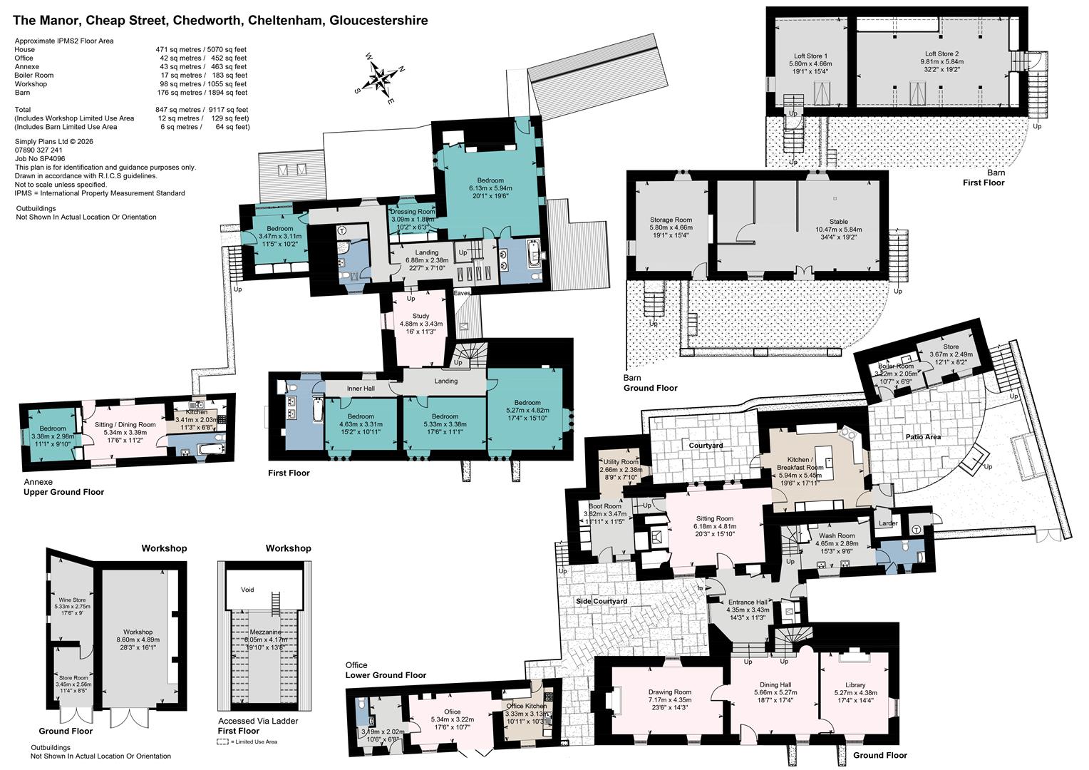 The Manor, Cheap Street, Cheltenham floorplan