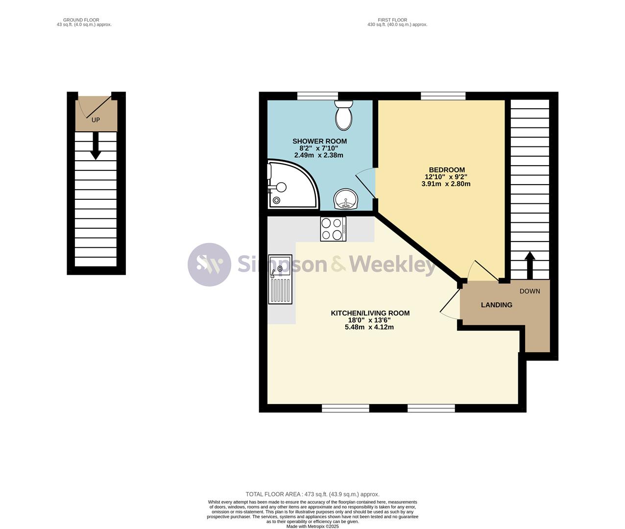 2 Wildman Court, 206, Wellingborough Road, Rushden floorplan
