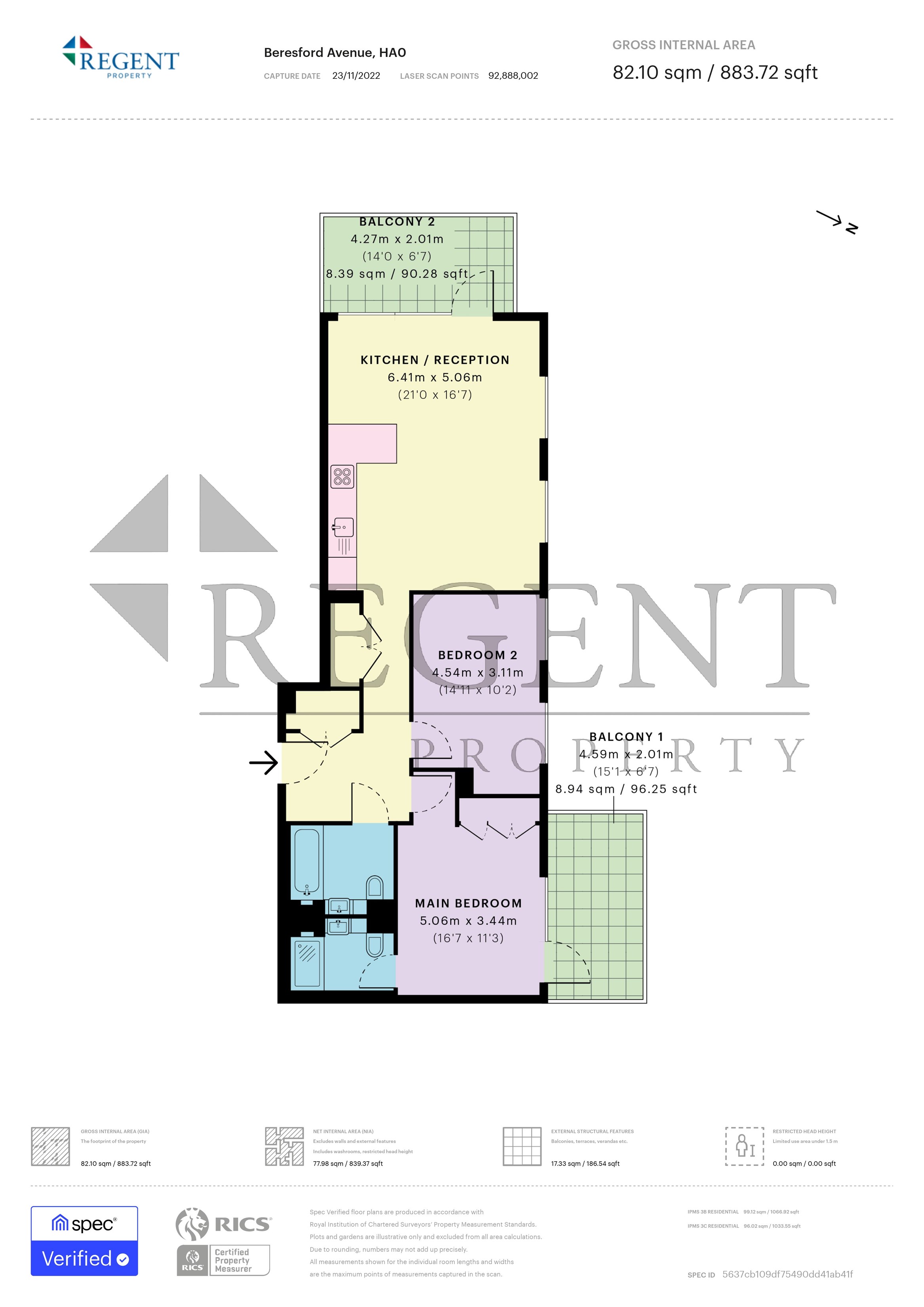 14, Affinity House, Beresford Avenue, Wembley floorplan