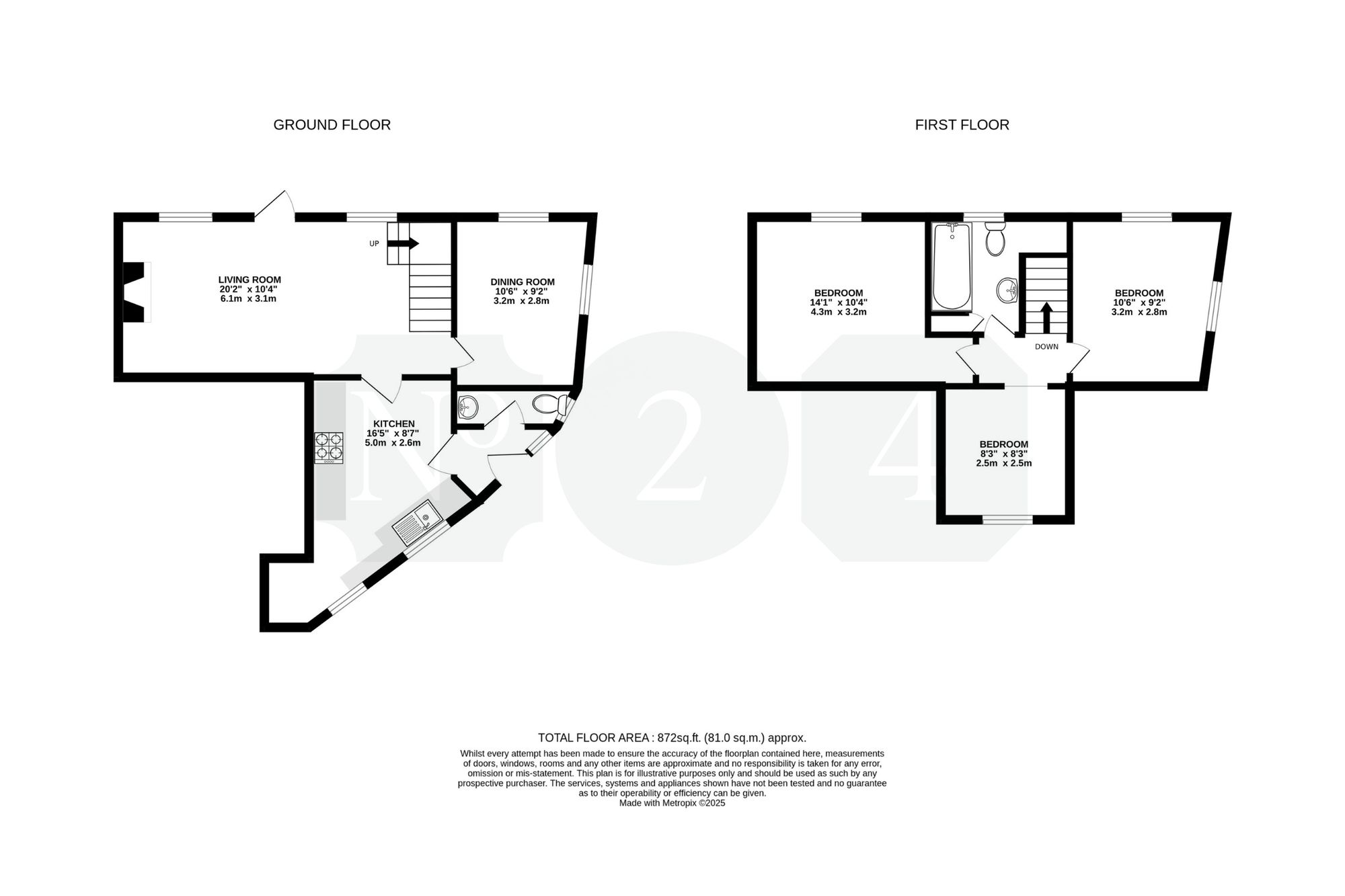The Nook Ovingdean Road, Brighton floorplan
