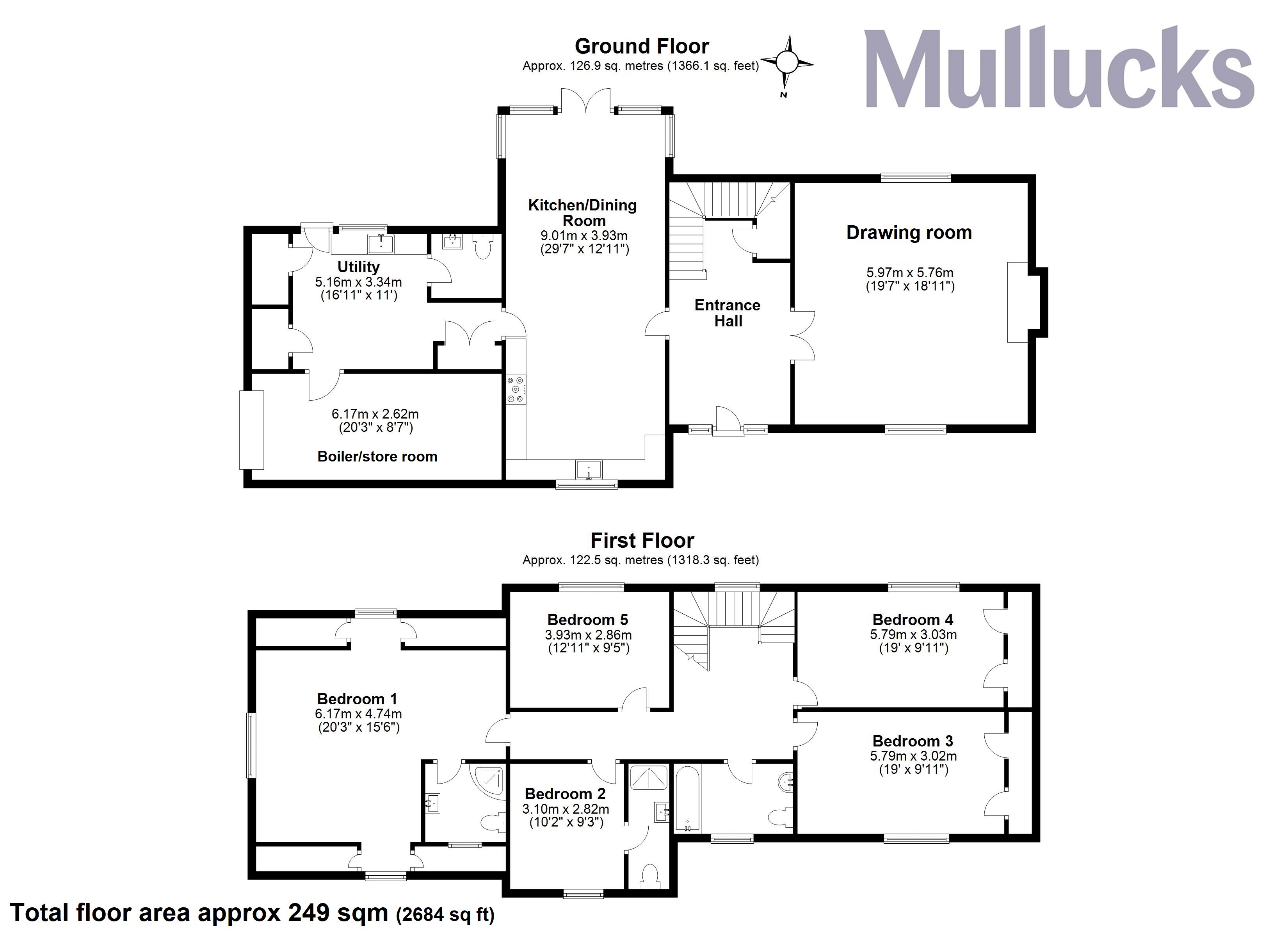 5 bed detached house for sale in Youngsbury, Wadesmill, Hertfordshire