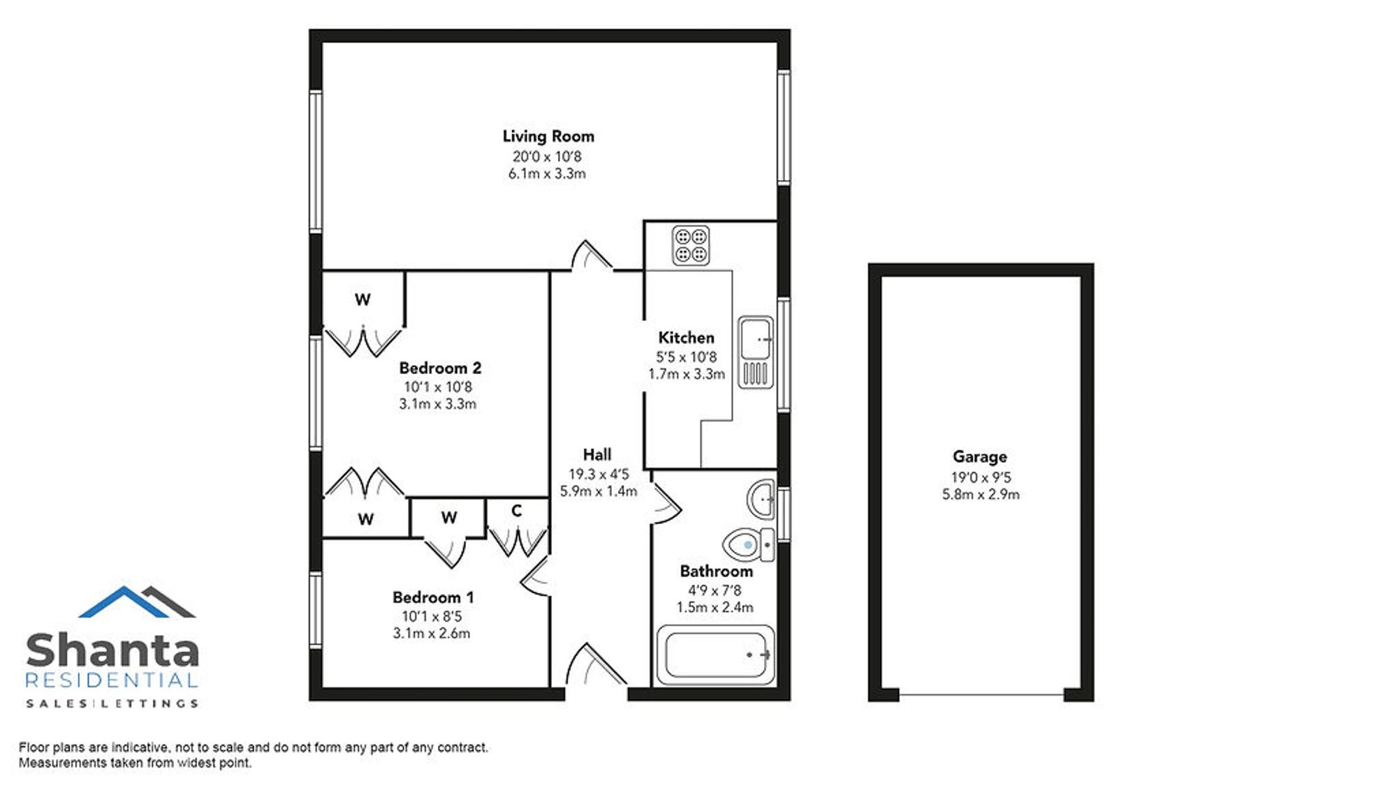 57c Bonnyton Drive, Glasgow floorplan