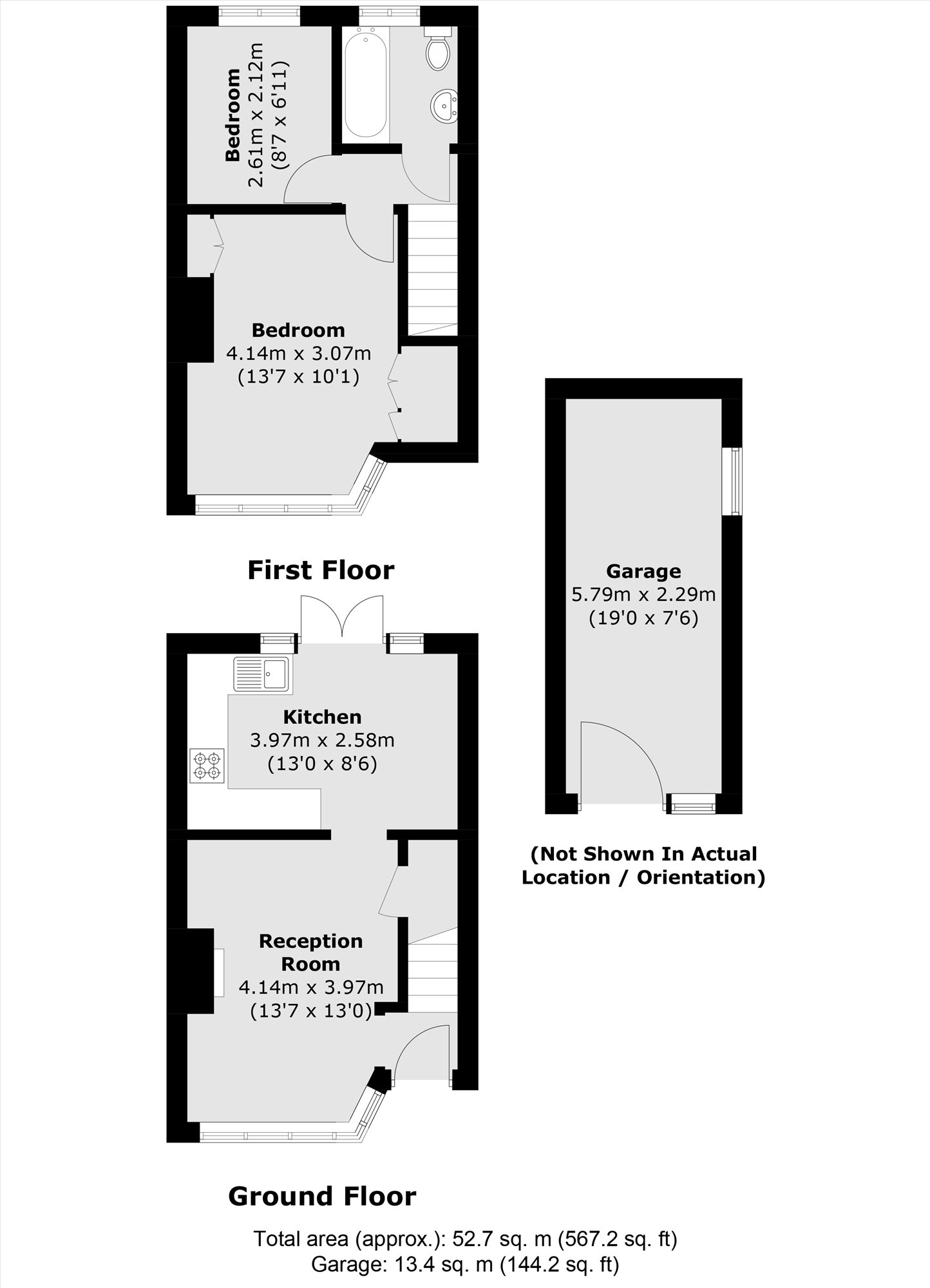 54, Saxon Avenue, Feltham floorplan