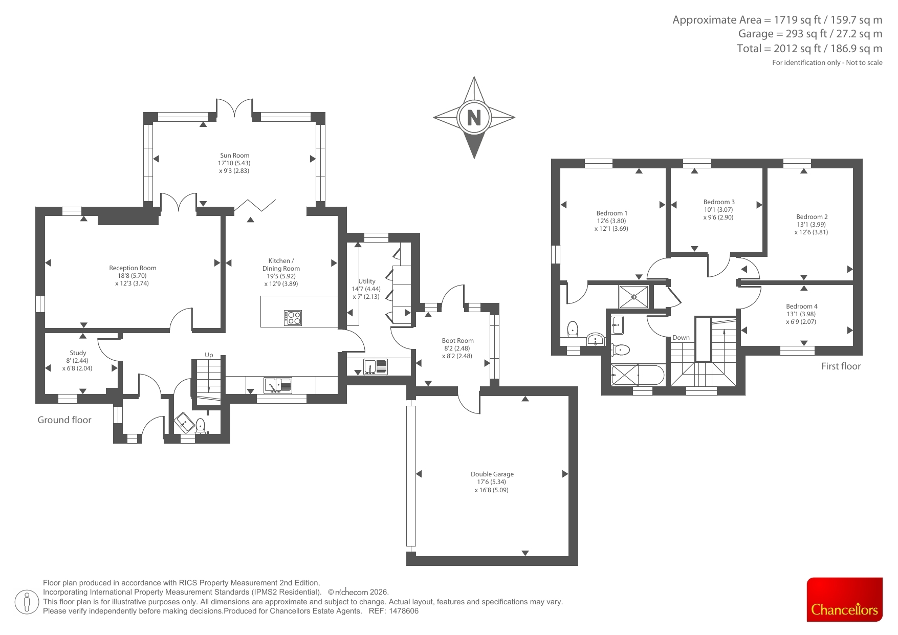 3, Heathfields, Newbury floorplan