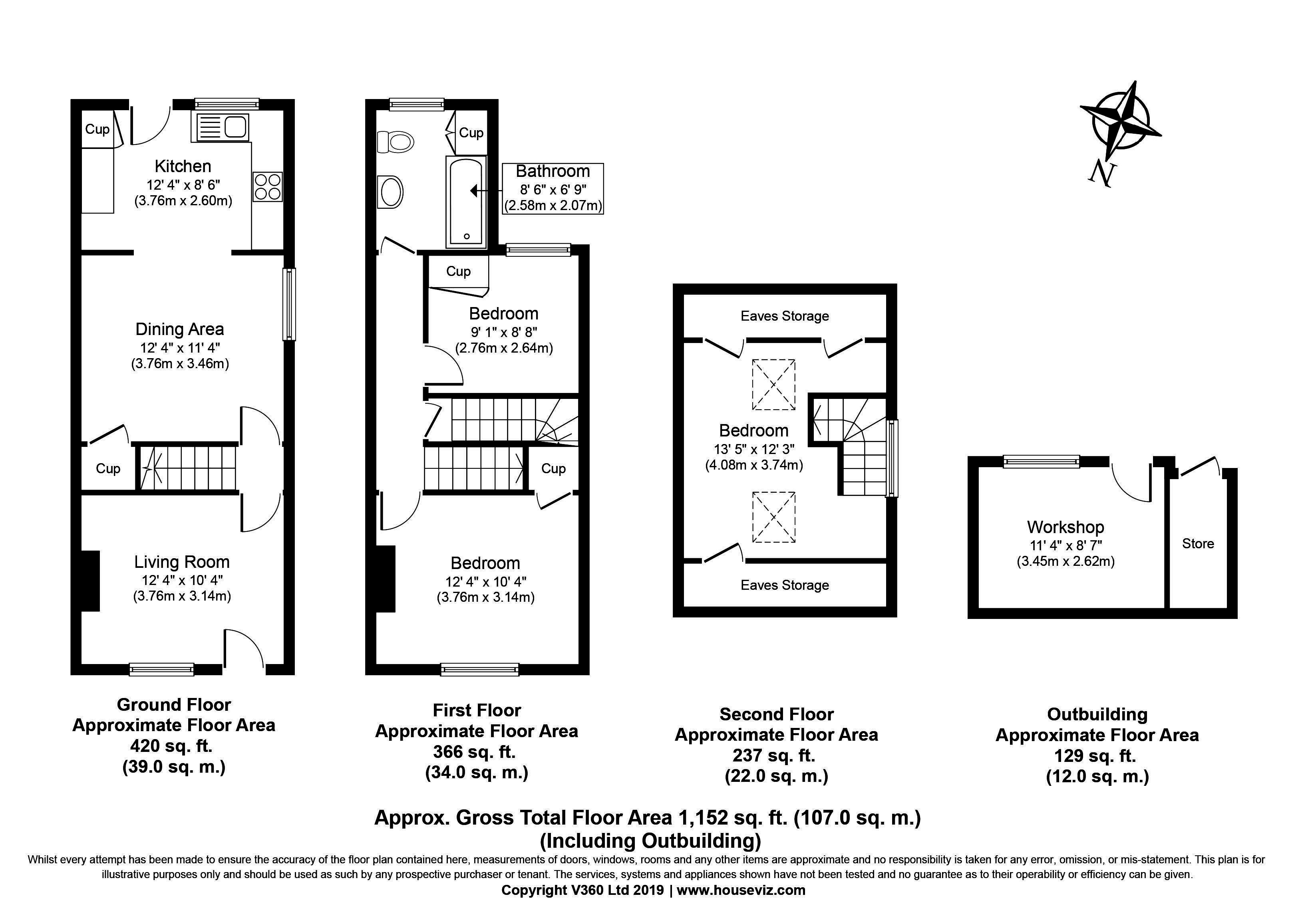 3 Bedrooms End terrace house for sale in Furlong Road, Westcott, Dorking RH4