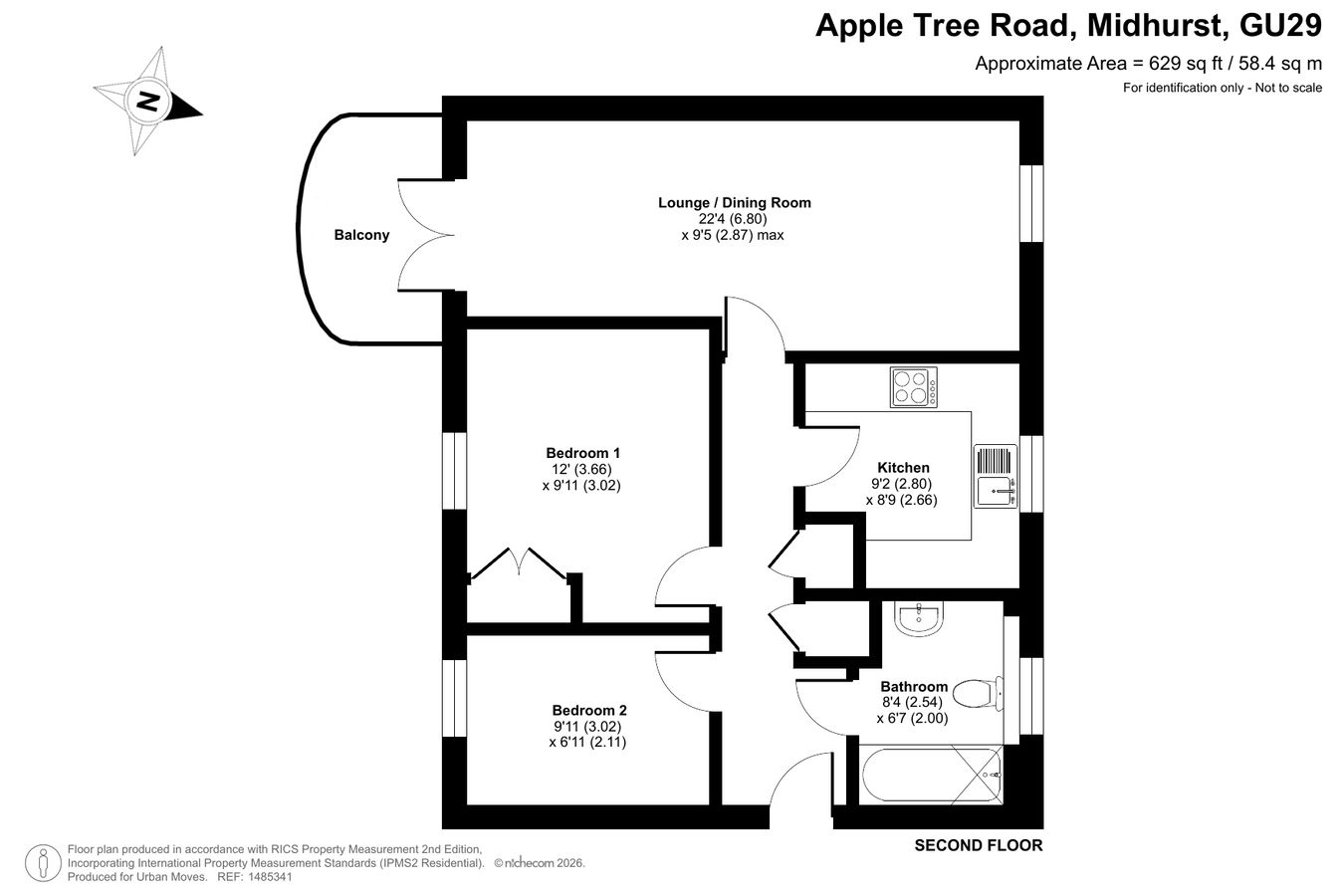 6, Apple Tree Road, Midhurst floorplan