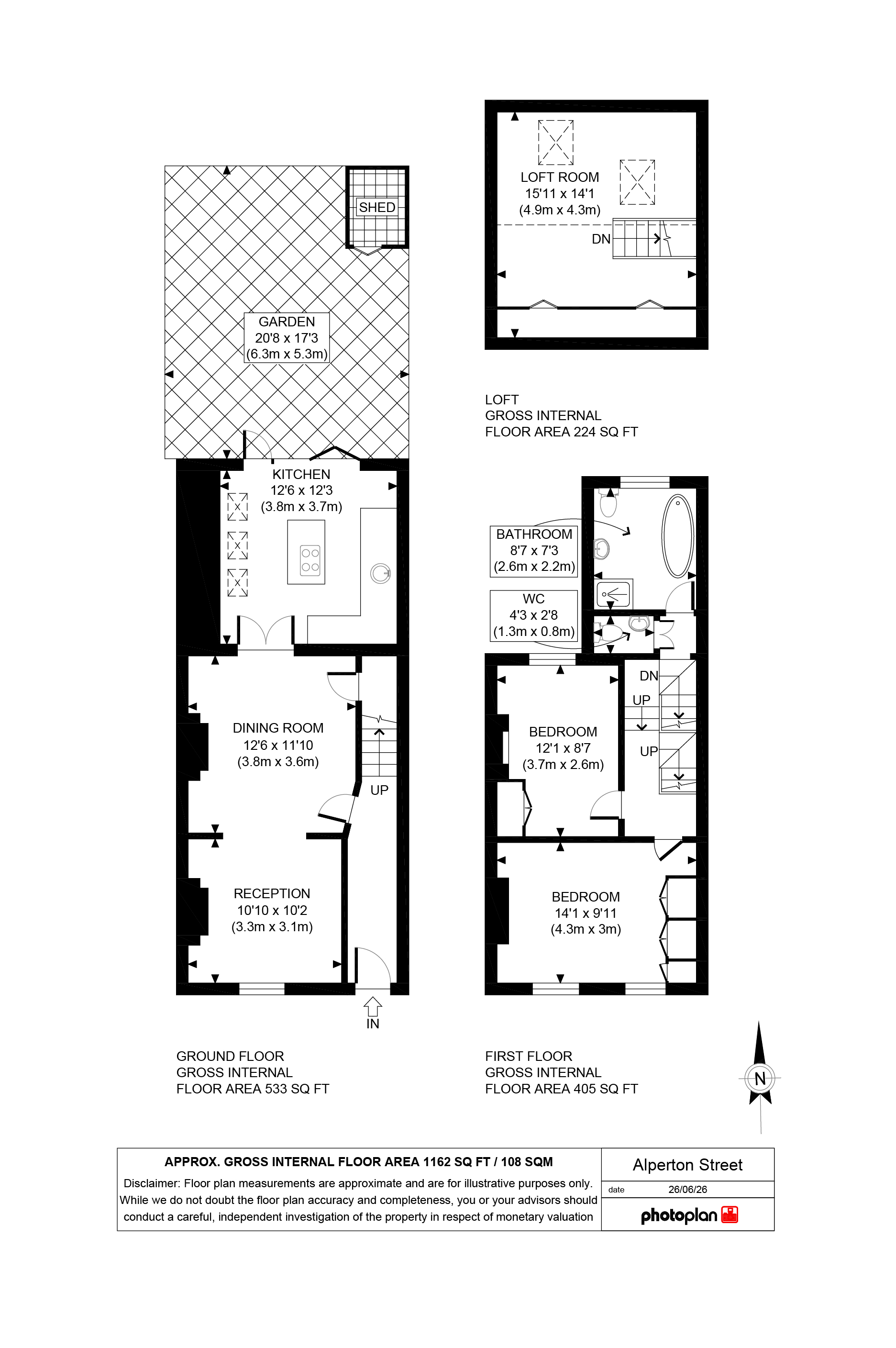 22, Alperton Street, London floorplan
