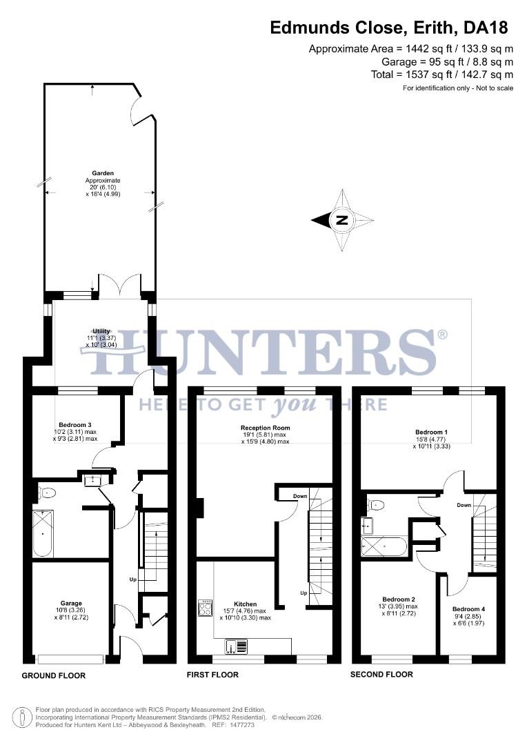 1, St. Edmunds Close, Erith floorplan