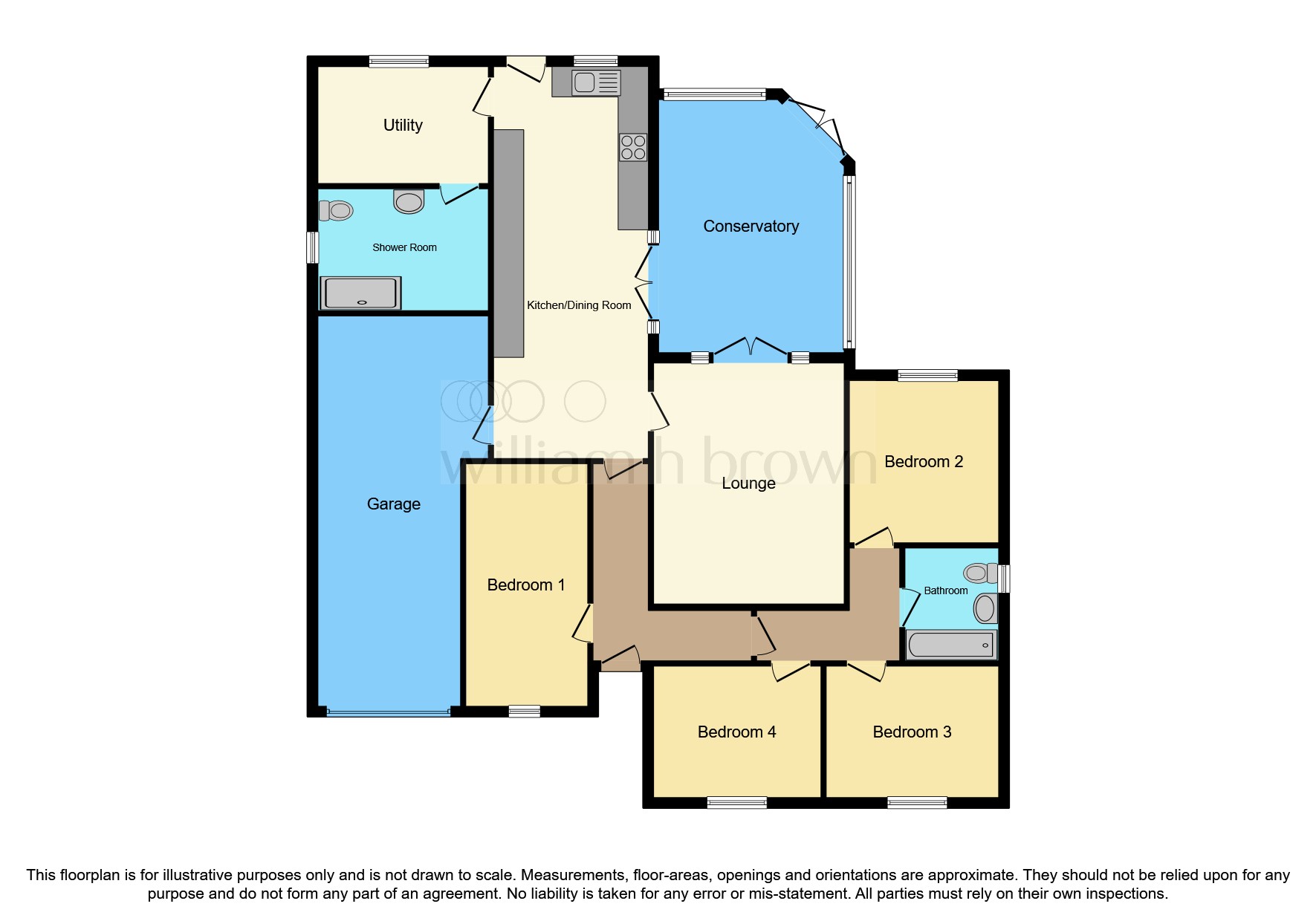 Low Street, Brotherton, Knottingley WF11, 4 bedroom detached bungalow