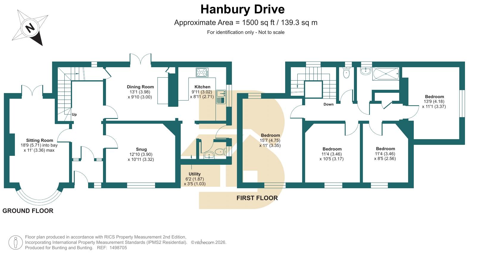 2, Hanbury Drive, Westerham floorplan