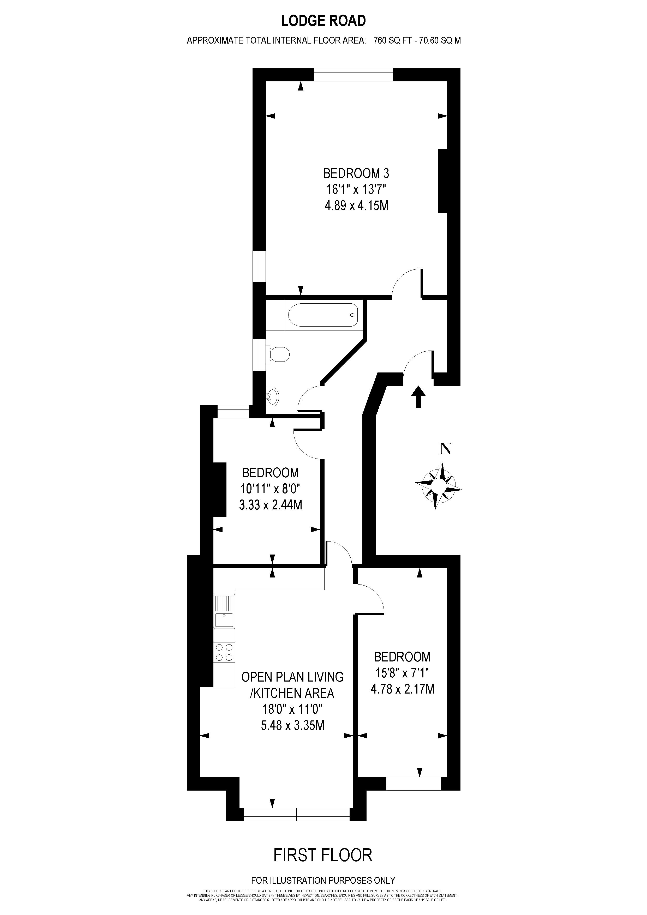 3 Bedrooms Flat to rent in Lodge Road, Croydon CR0